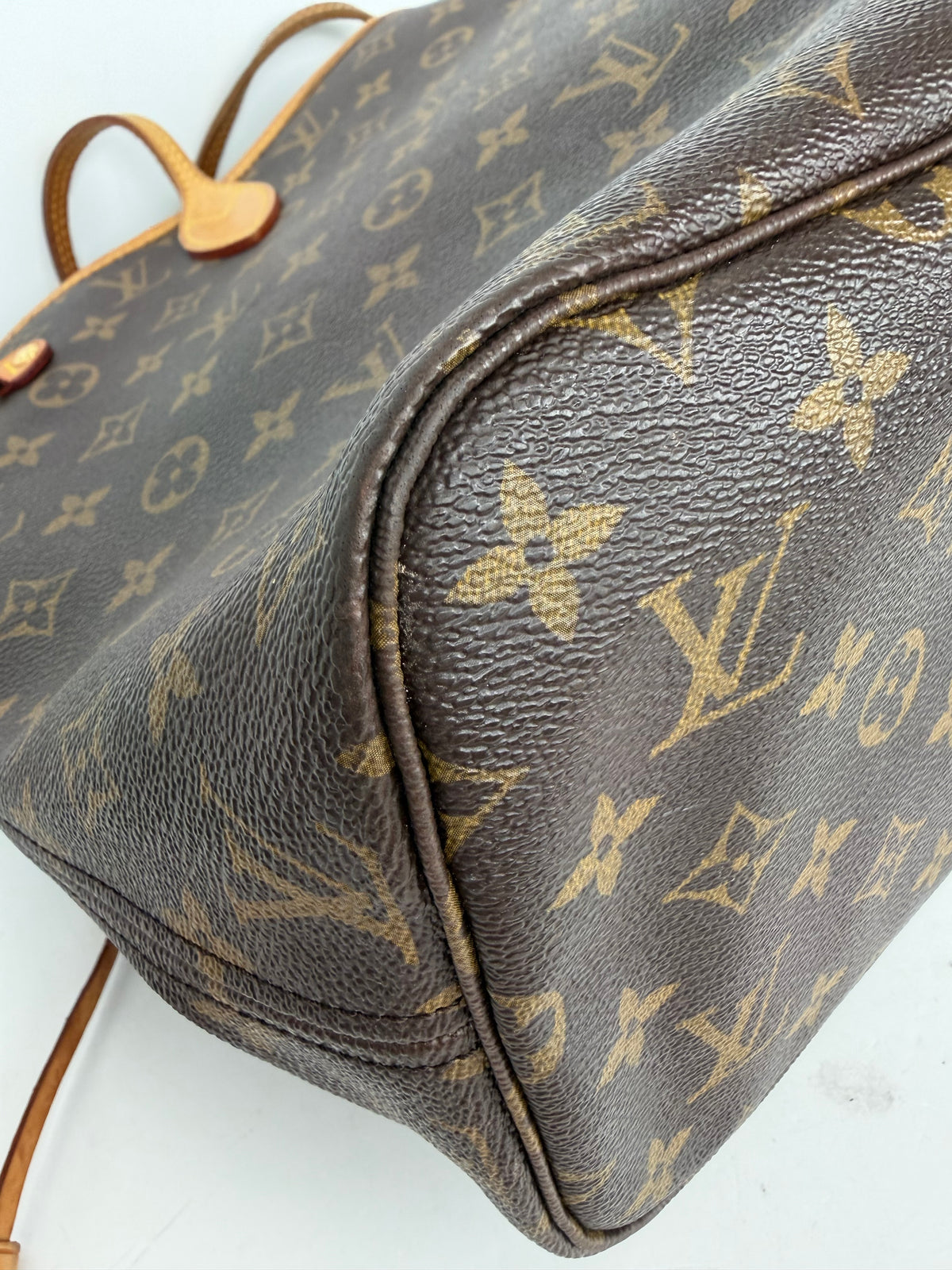 Louis Vuitton Neverfull MM Bag in Brown LV Monogram Coated Canvas 2012 YS