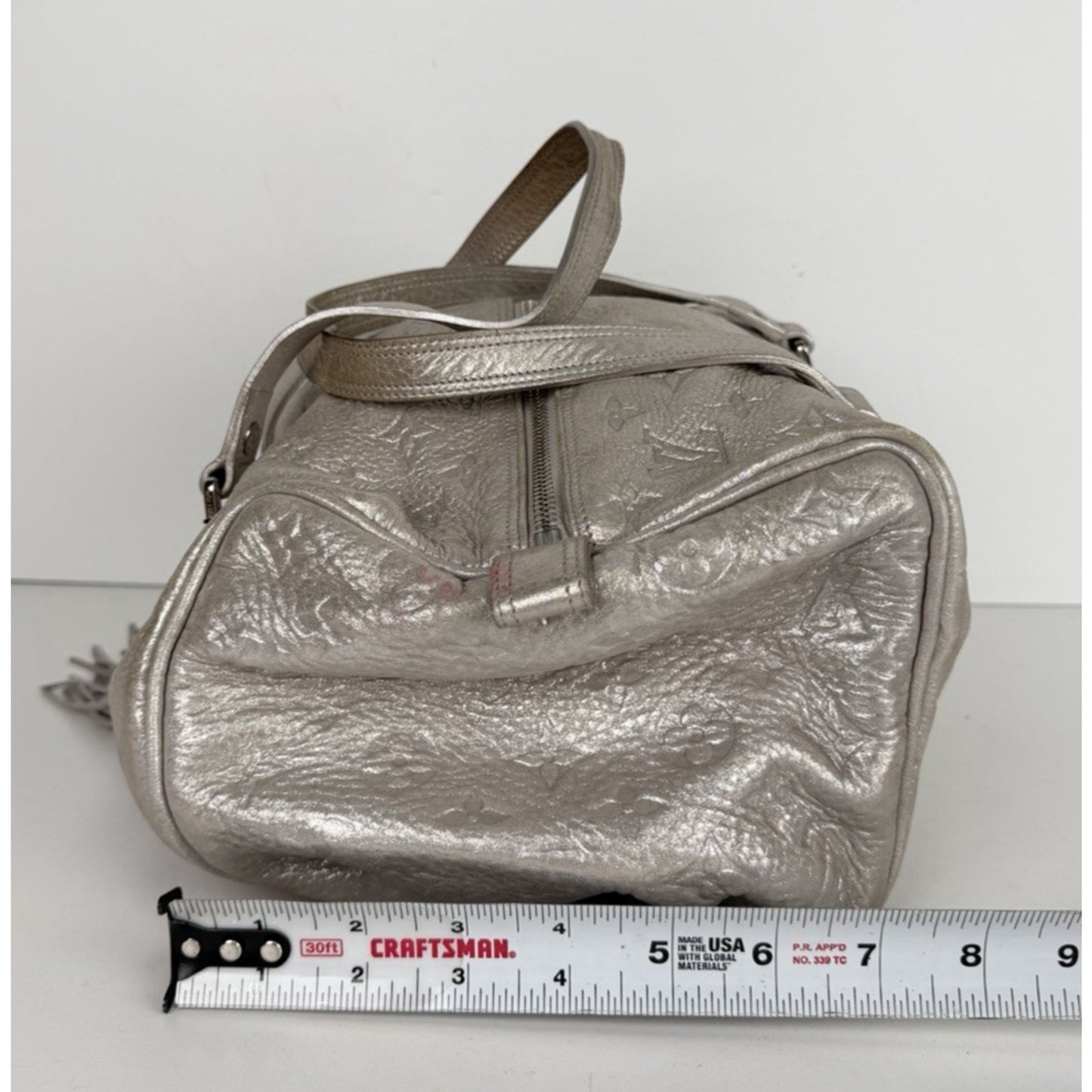 Louis Vuitton Silver Monogram Shimmer Comete Bag in Genuine Leather 2008 S