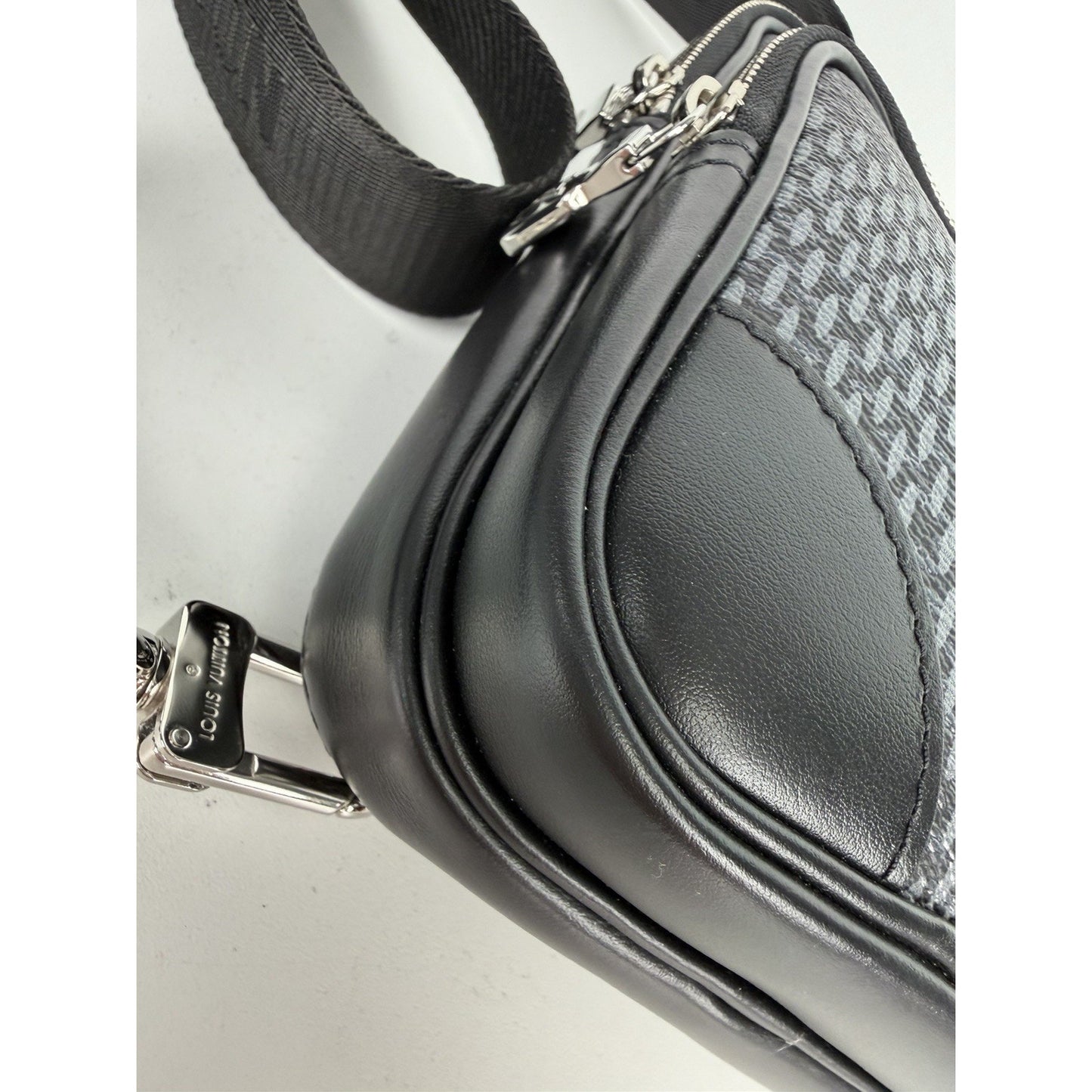 Louis Vuitton Amazone Sling Bag in Damier Graphite 3D Coated Canvas NFC C-9