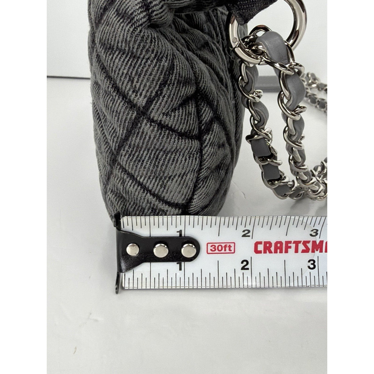 Chanel Denimpression Waist Bag Washed Gray Quilted Denim Silver Hardware 2019 D1