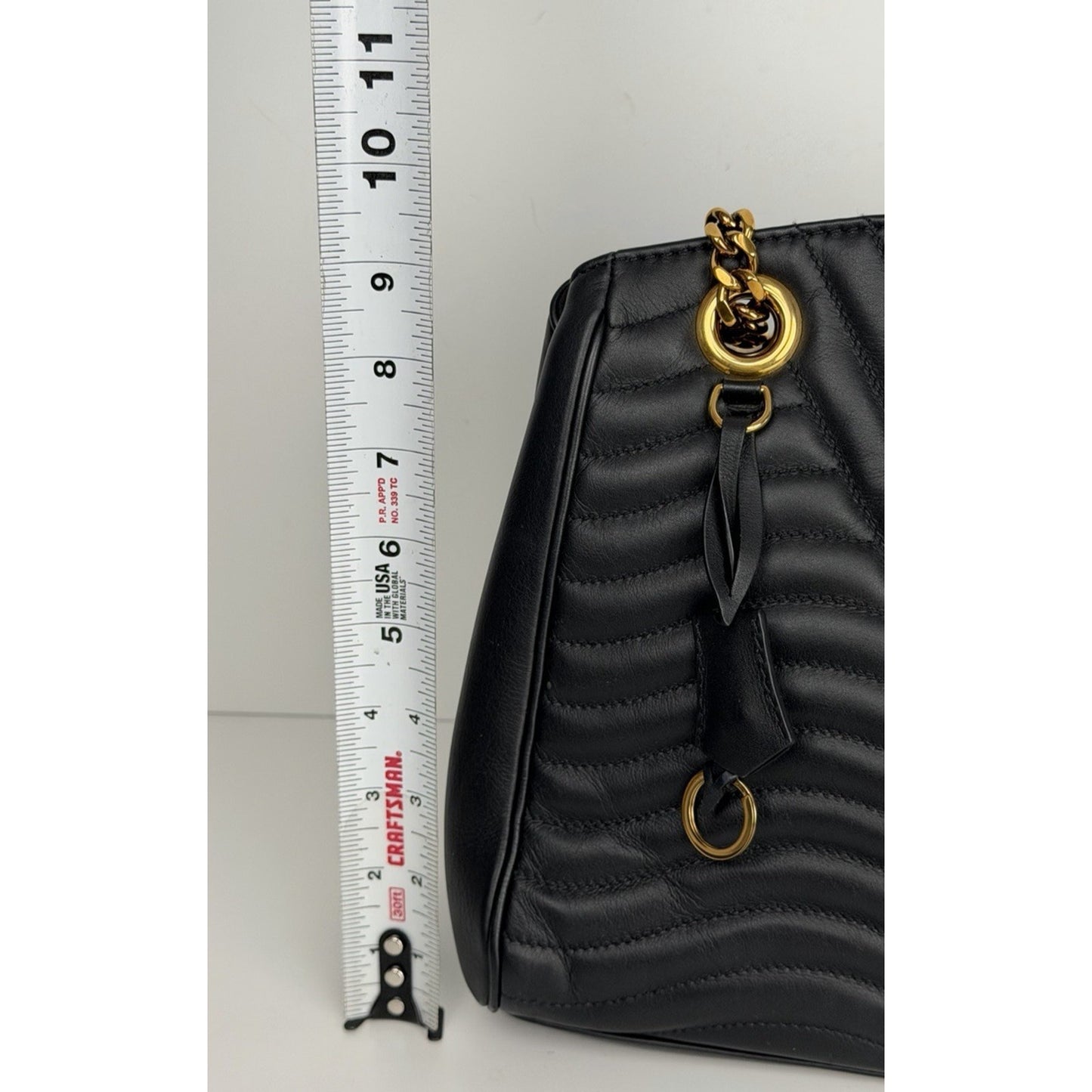 Louis Vuitton New Wave Chain Tote Black Quilted Calfskin Leather Microchipped E2