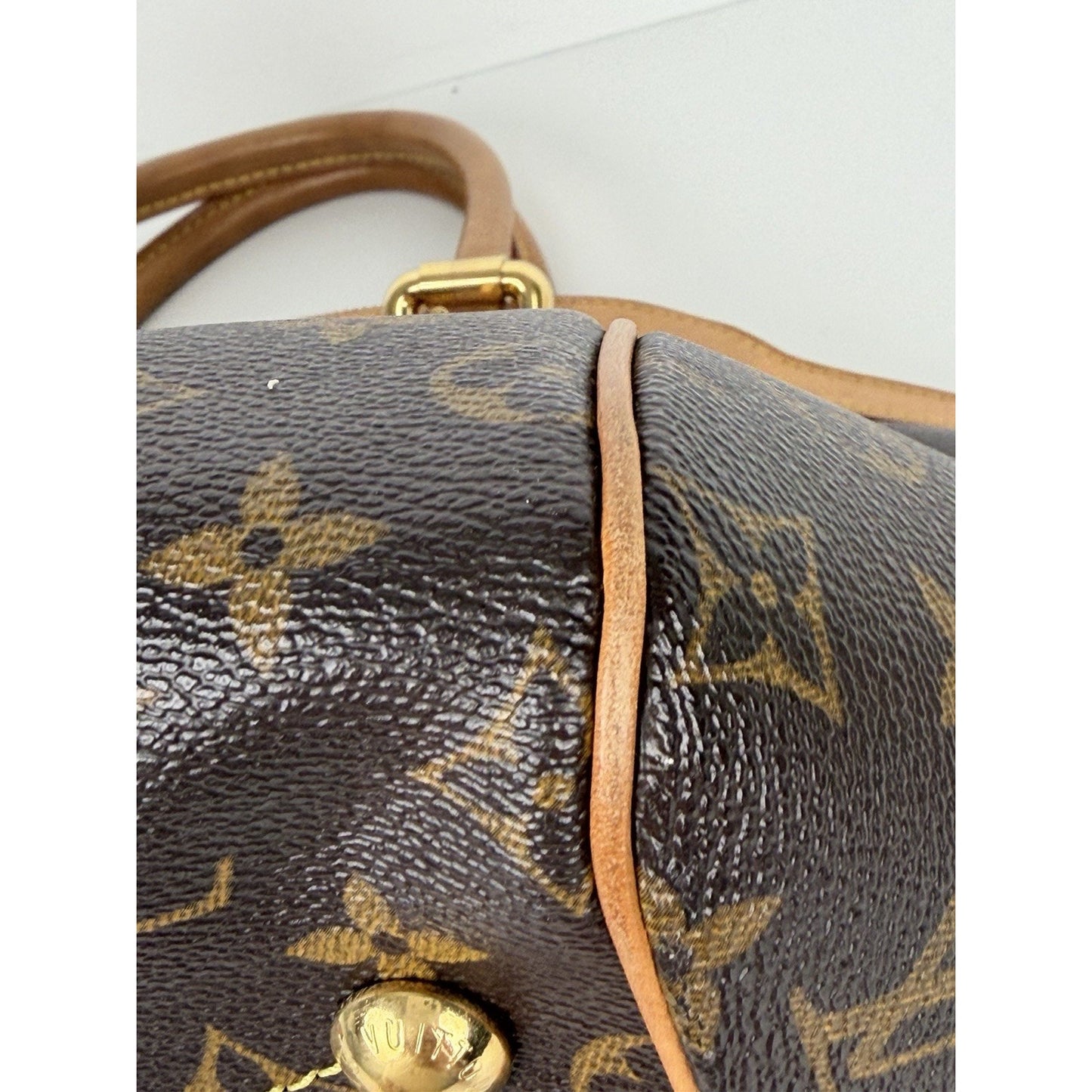 Louis Vuitton Monogram Tivoli GM Handbag in Brown Monogram Coated Canvas 2009