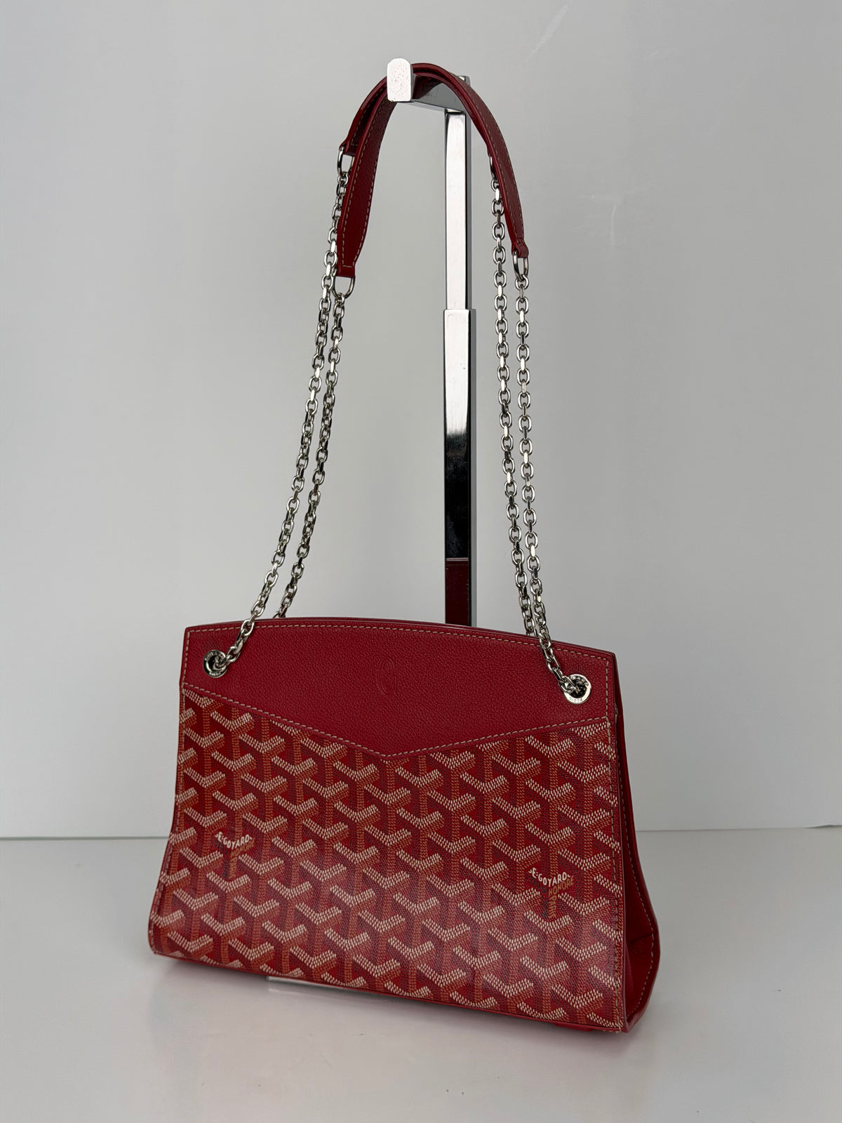 Goyard Rouette Structure PM Bag in Red Goyardine Coated Canvas YF-2