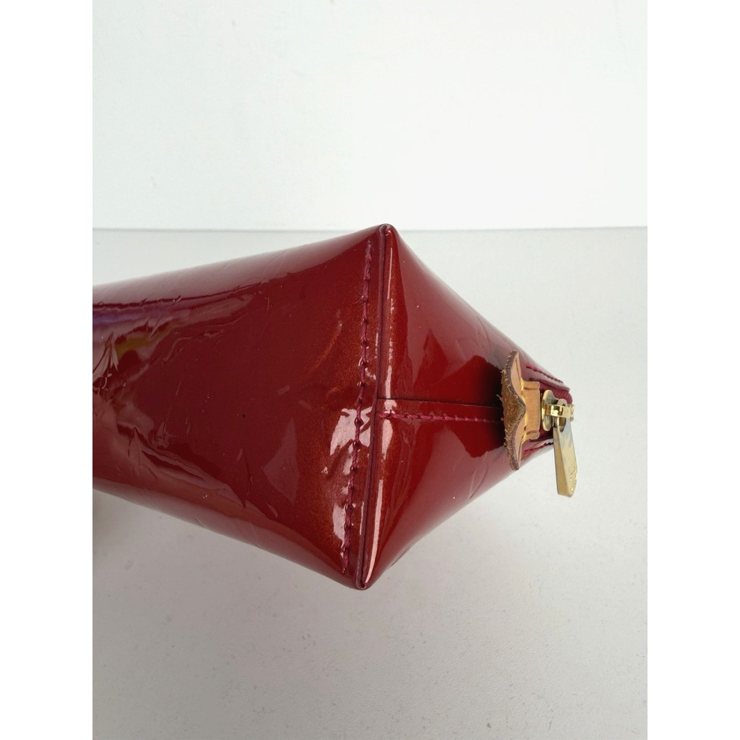 Louis Vuitton Pomme D'Amour Cosmetic Pouch in Monogram Vernis Red Leather 2012