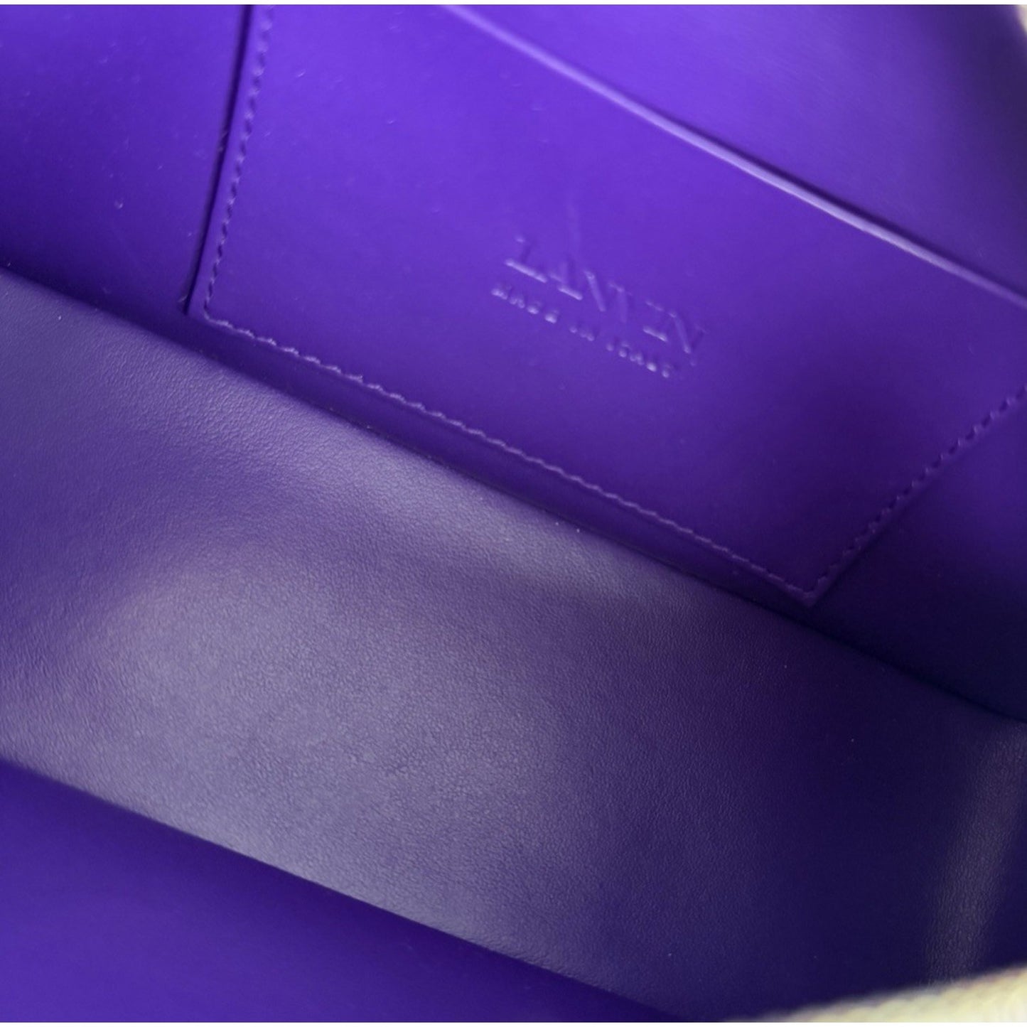 Lanvin Haute Clutch Bag Séquence Purple Satin