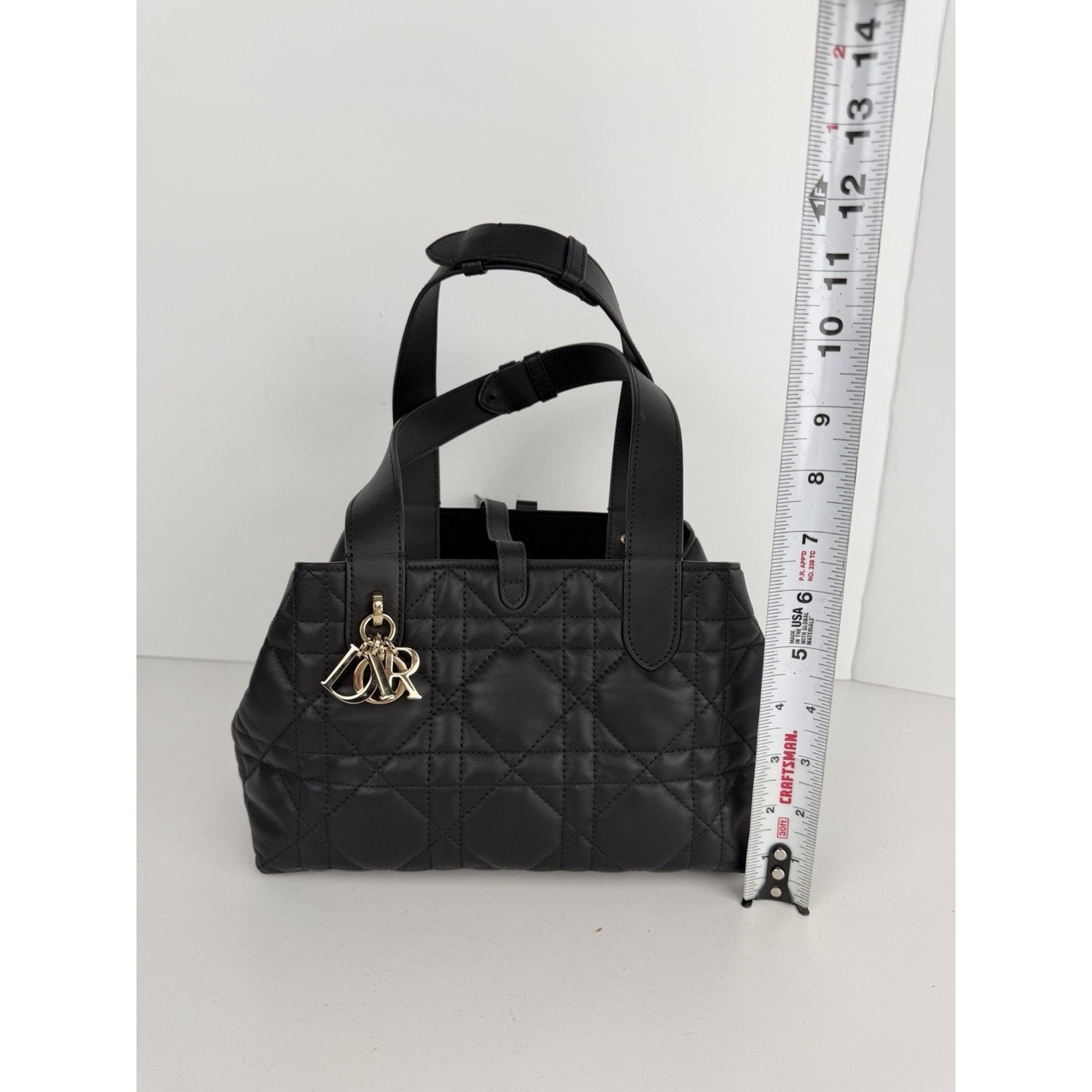 Christian Dior Toujours Bag Small in Black Cannage Leather 2024 B-4