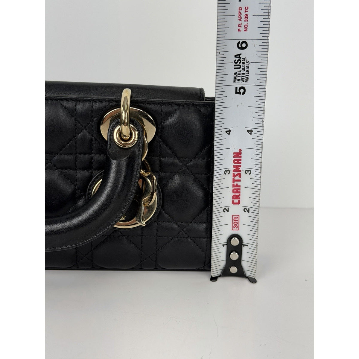 Christian Dior Lady D-Joy Bag Small in Black Cannage Lambskin Leather 2023 C-4