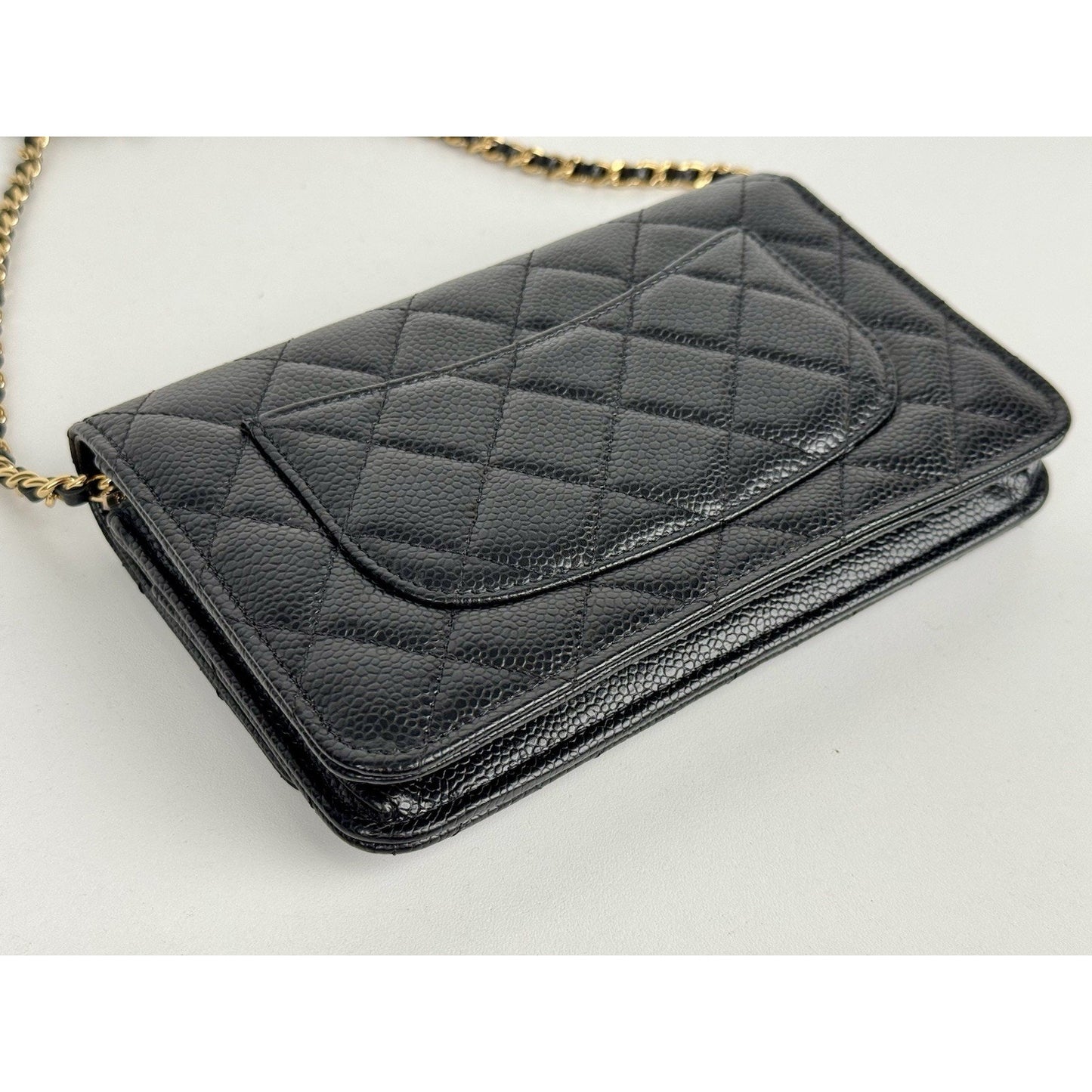 Chanel Classic Wallet on Chain in Black Caviar Leather
