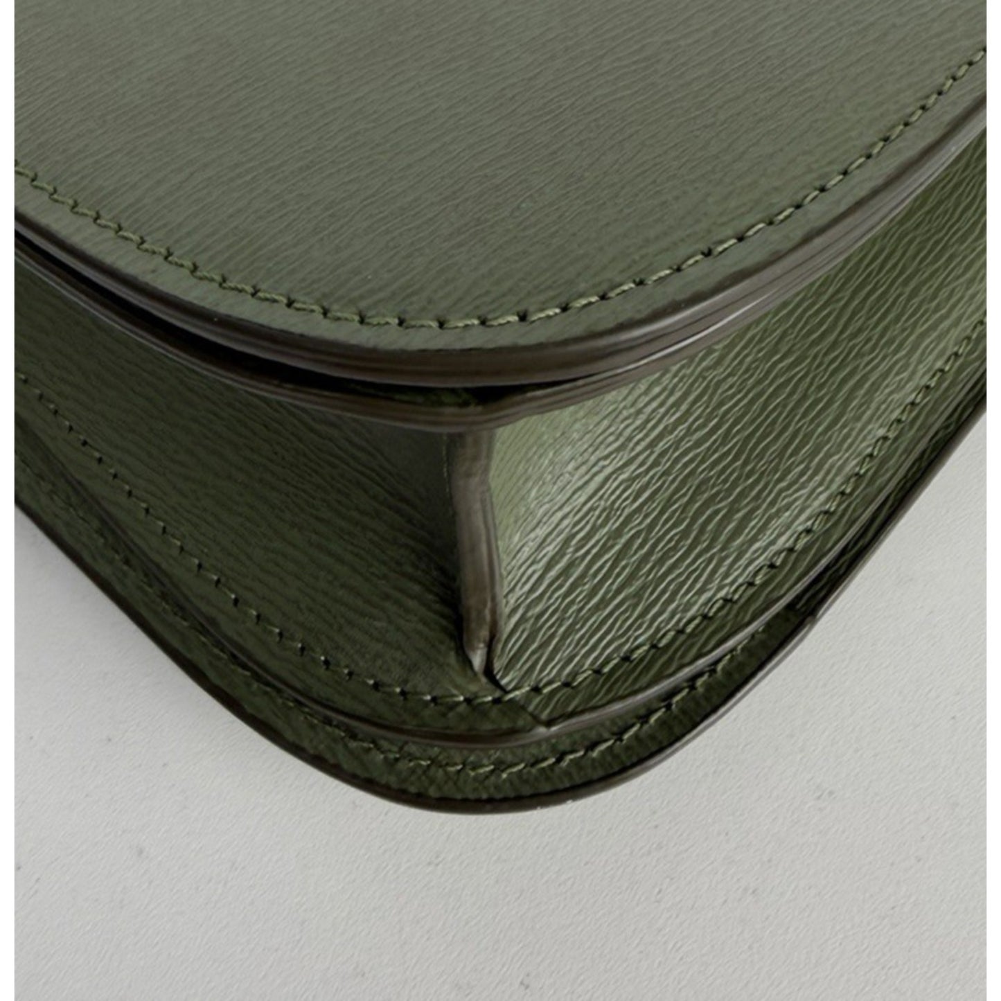 Celine Classic Box Flap Medium Bag in Light Khaki Liege Calfskin Leather S
