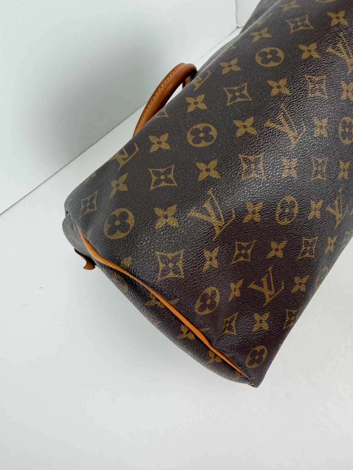 Louis Vuitton Speedy 35 Handbag in Brown LV Monogram Caoted Canvas 2011 YS
