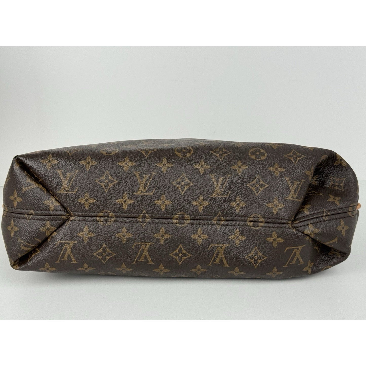 Louis Vuitton Sully Brown Monogram Canvas Hobo Bag