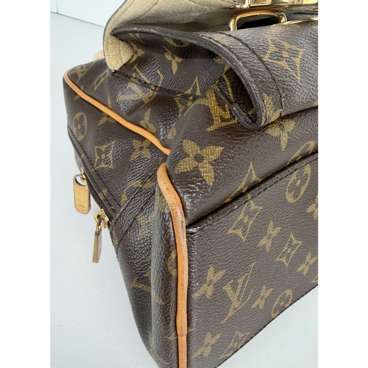 Louis Vuitton Vintage Manhattan Bag GM in Brown Monogram Coated Canvas 2005 S
