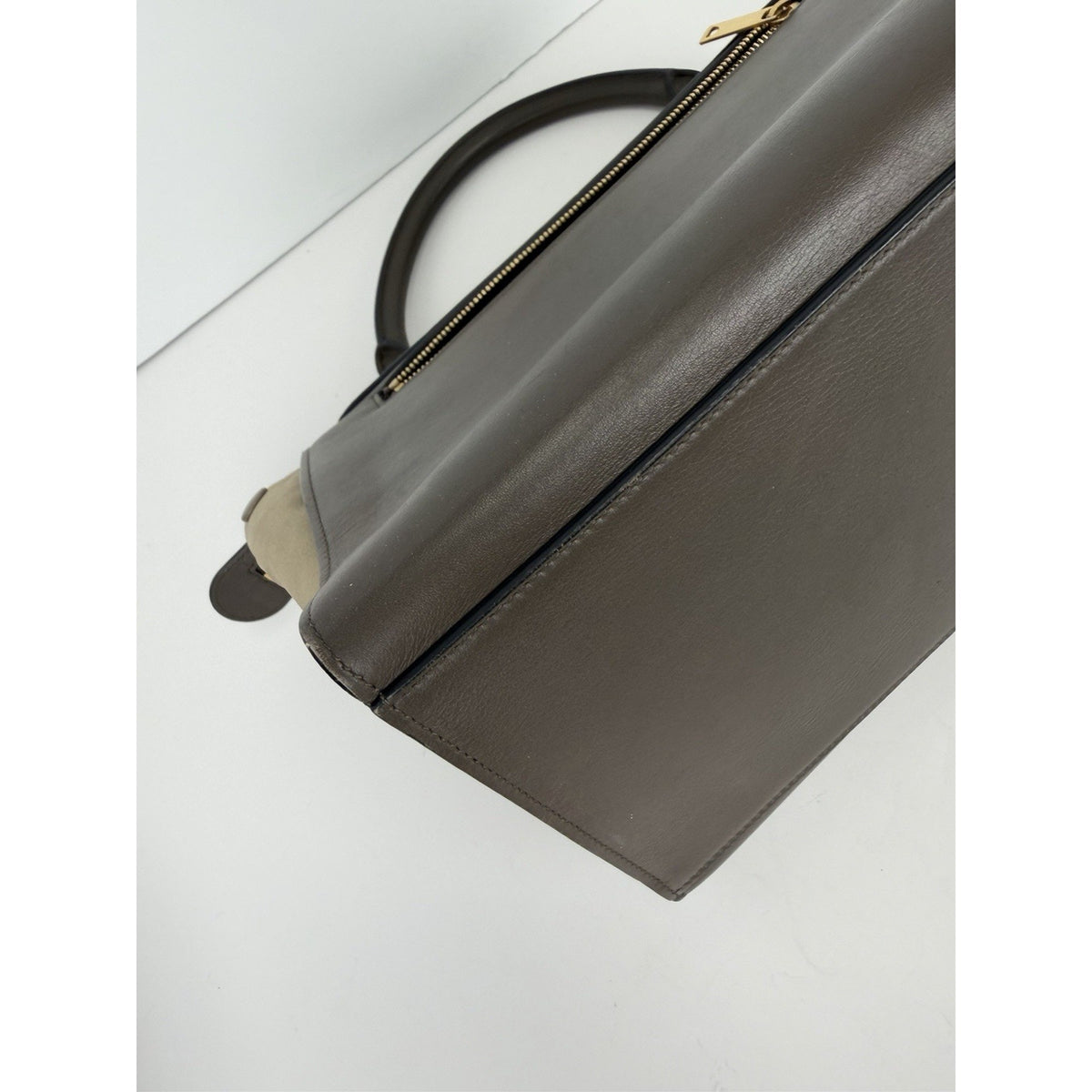 Celine Trapeze Micro Bag in Crocodile Embossed Calfskin Calfskin Leather S02