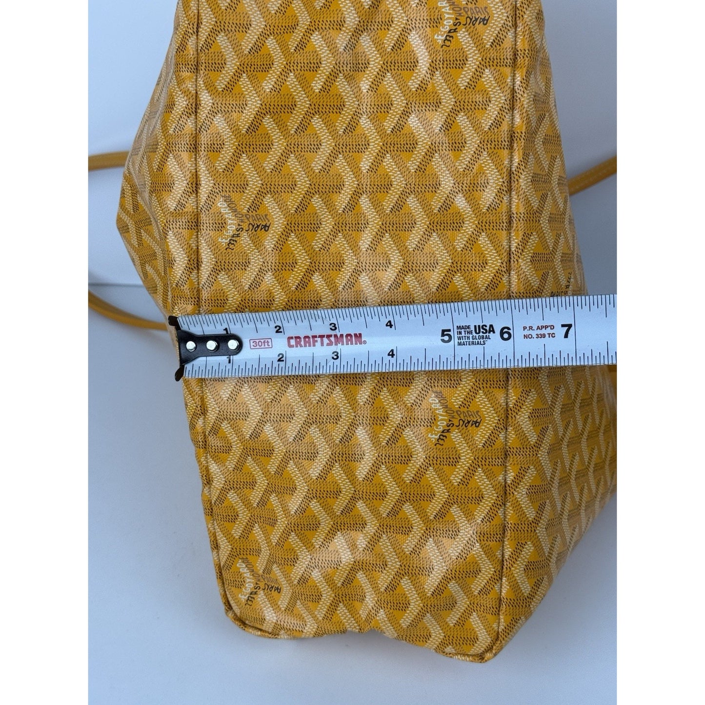 GOYARD Saint Louis PM Tote Bag Yellow