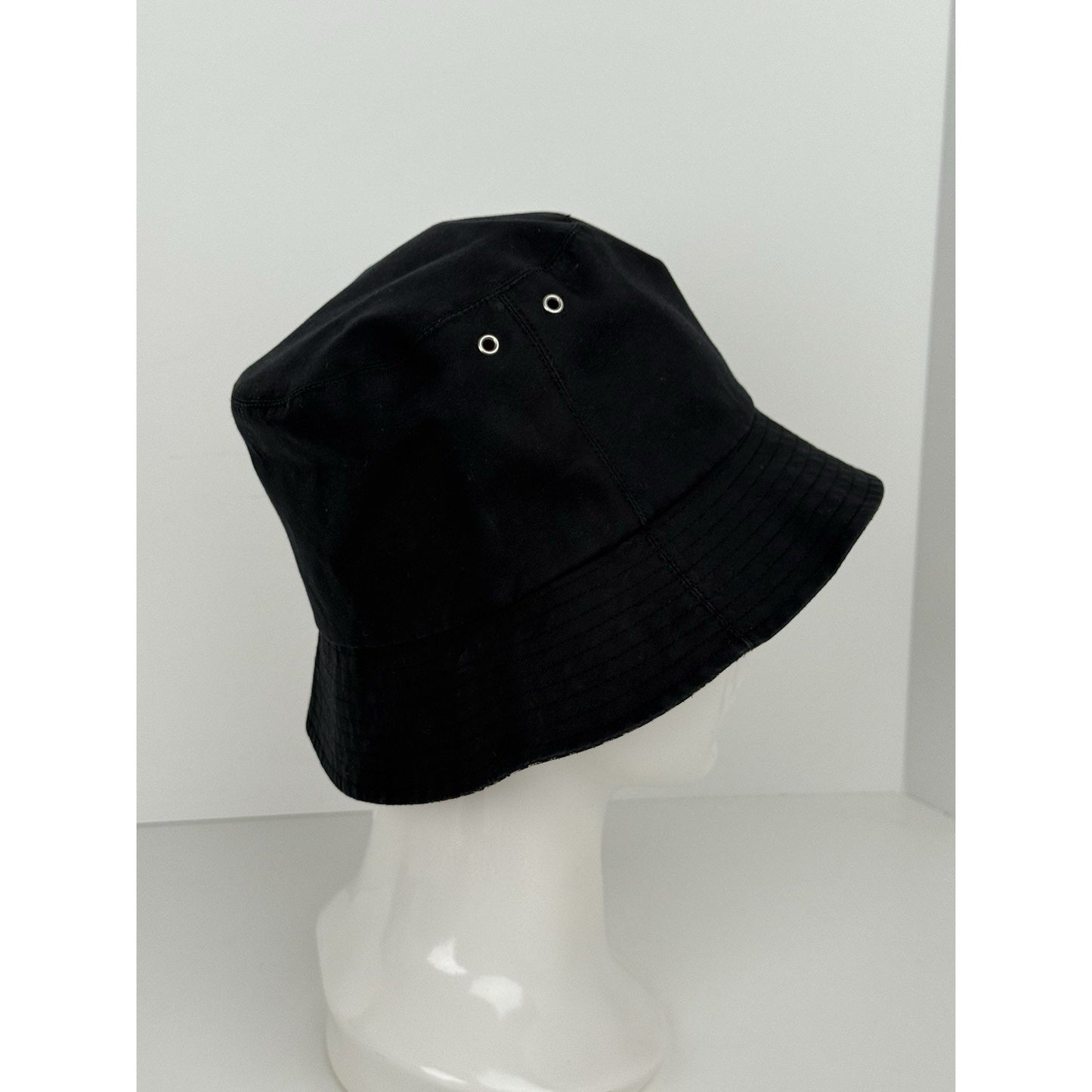 Dior Oblique Reversible Teddy-D Brim Bucket Hat Grey Blue Logo Cap Size 58