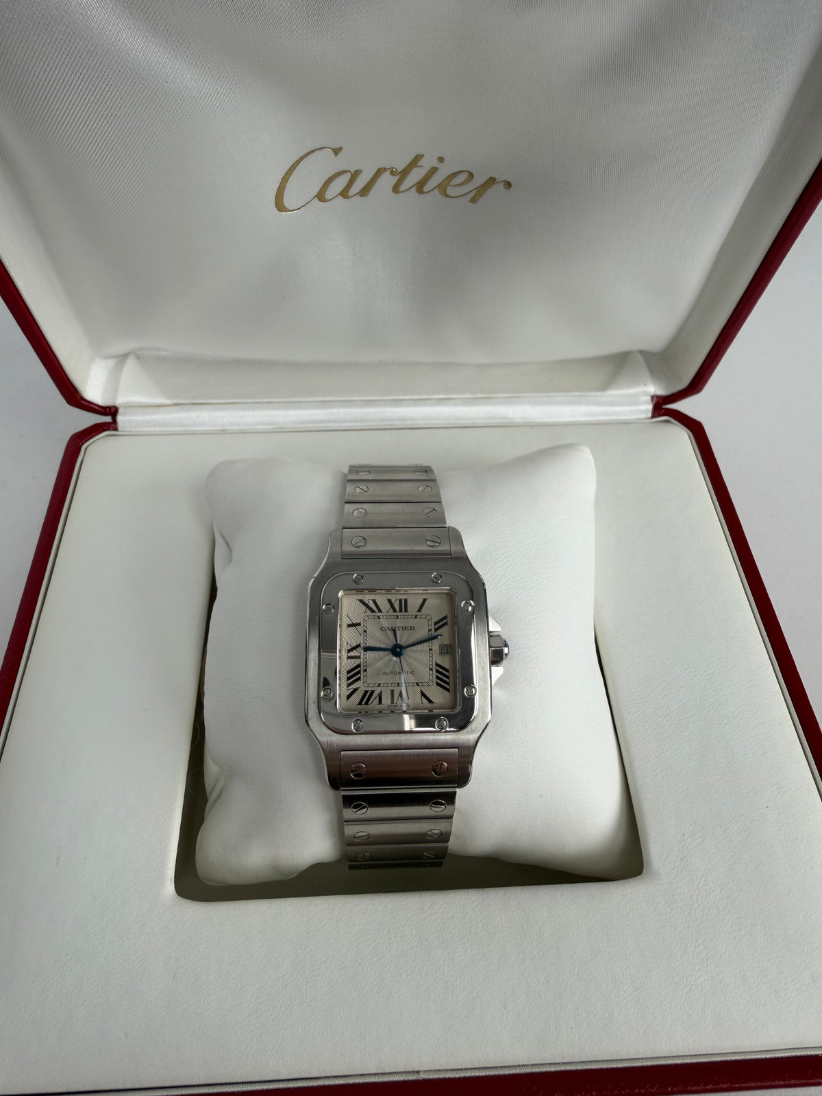 Cartier Santos Galbée 2319 29mm medium stainless steel with box