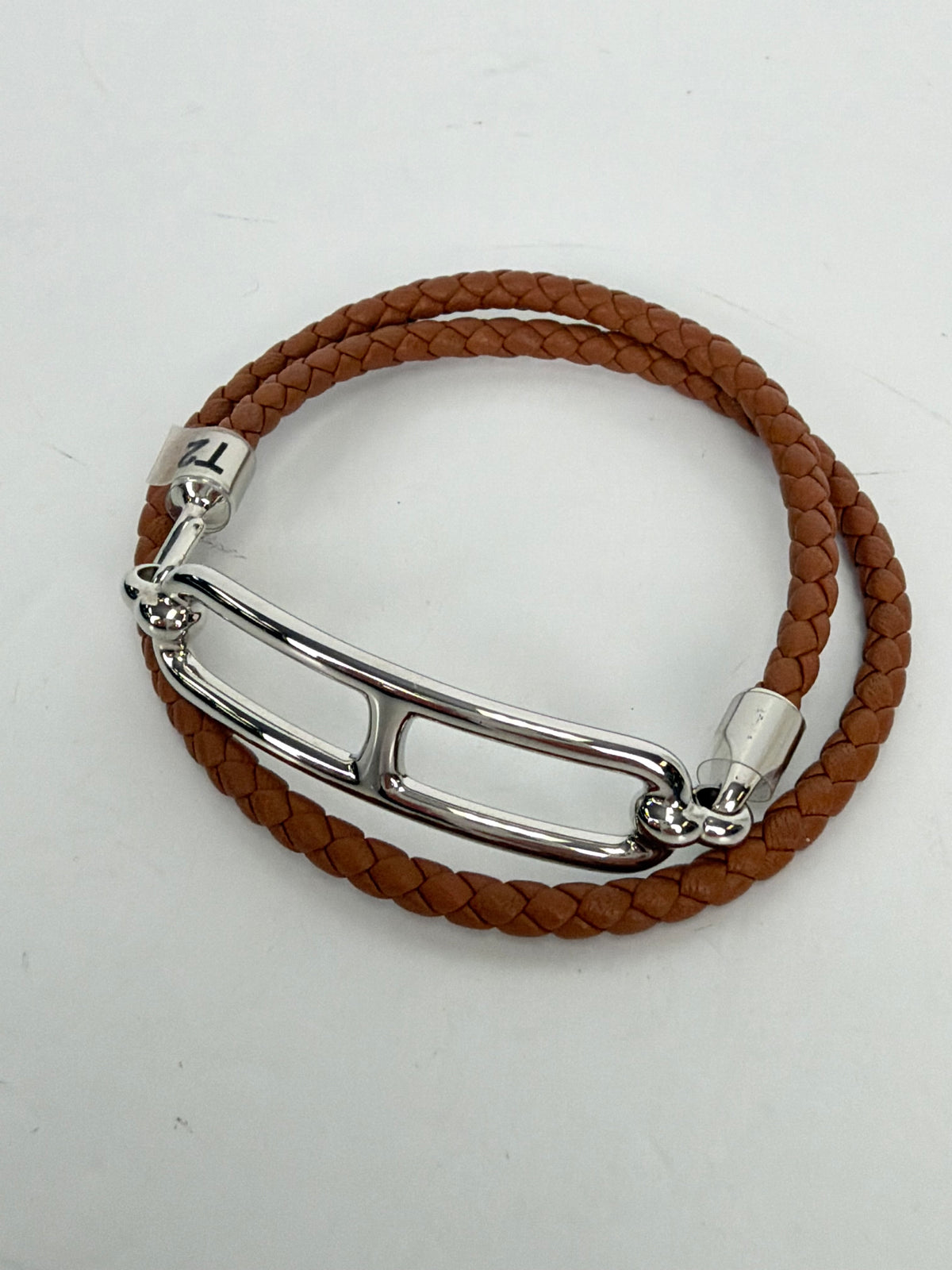 Hermes Roulis Double Tour Bracelet in Brown calfskin Leather Y