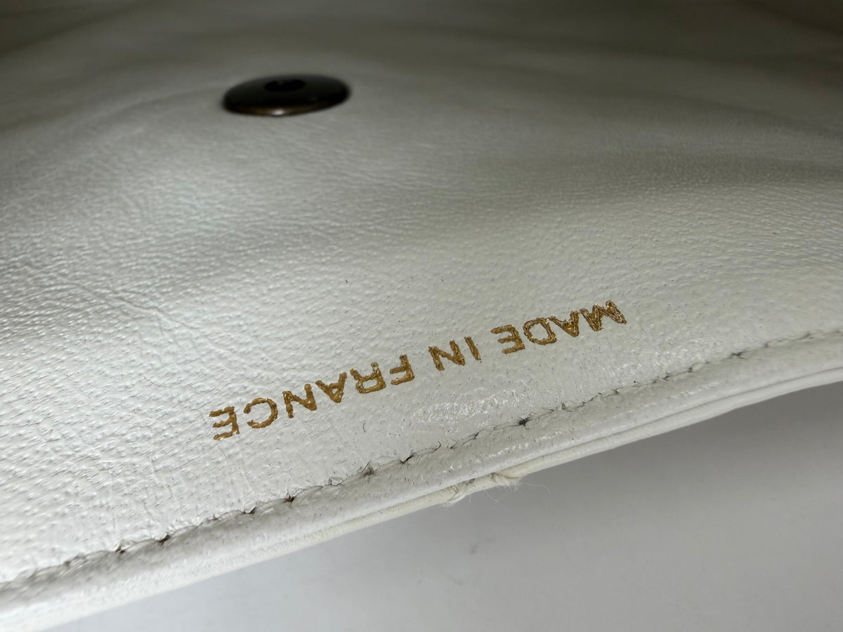 Chanel My Everything Small White Flap Crossbody Bag 1997-1999 YC3