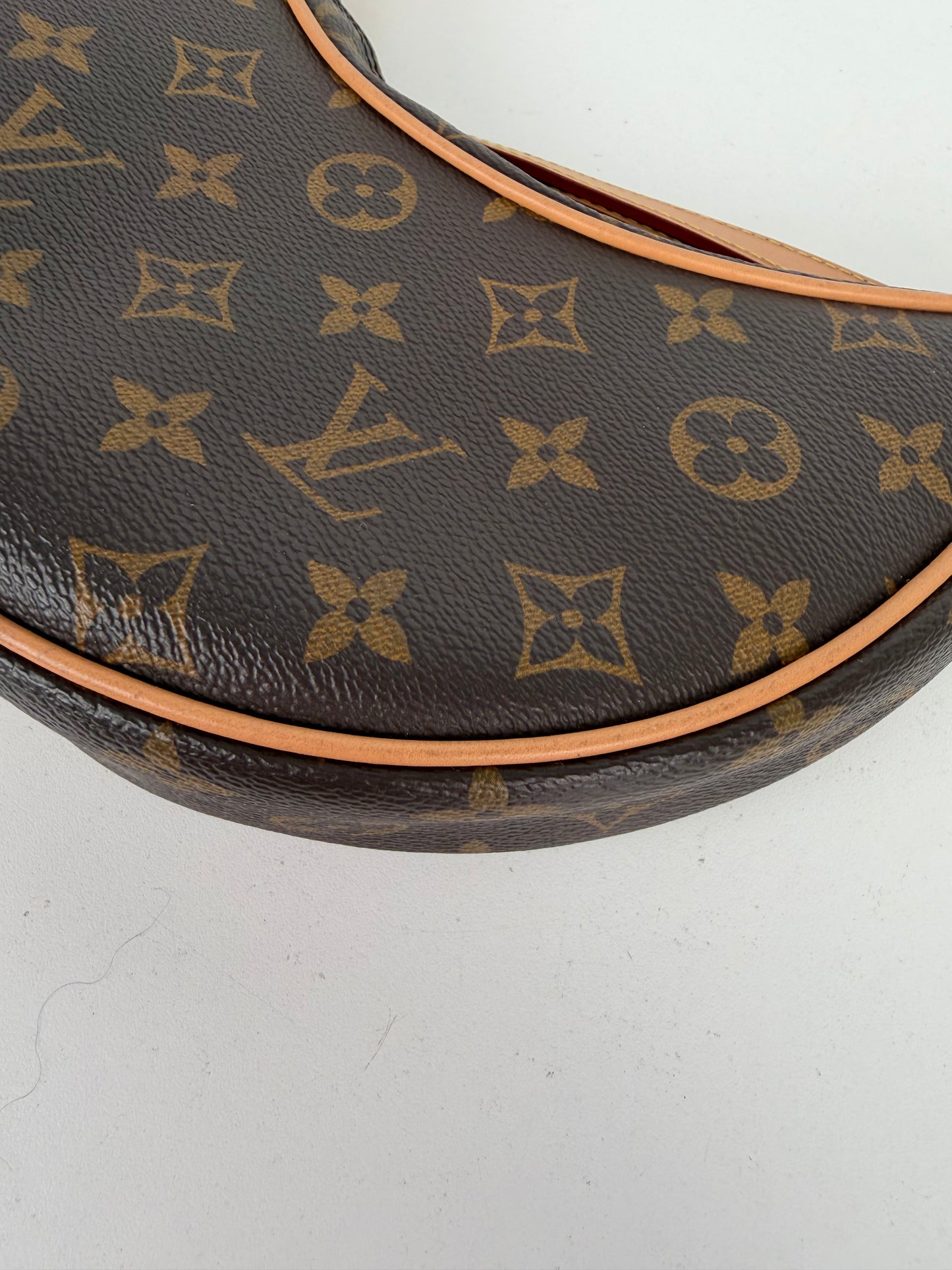 Louis Vuitton Loop Shoulder Bag in Brown LV Monogram Coated Canvas NFC YE-1