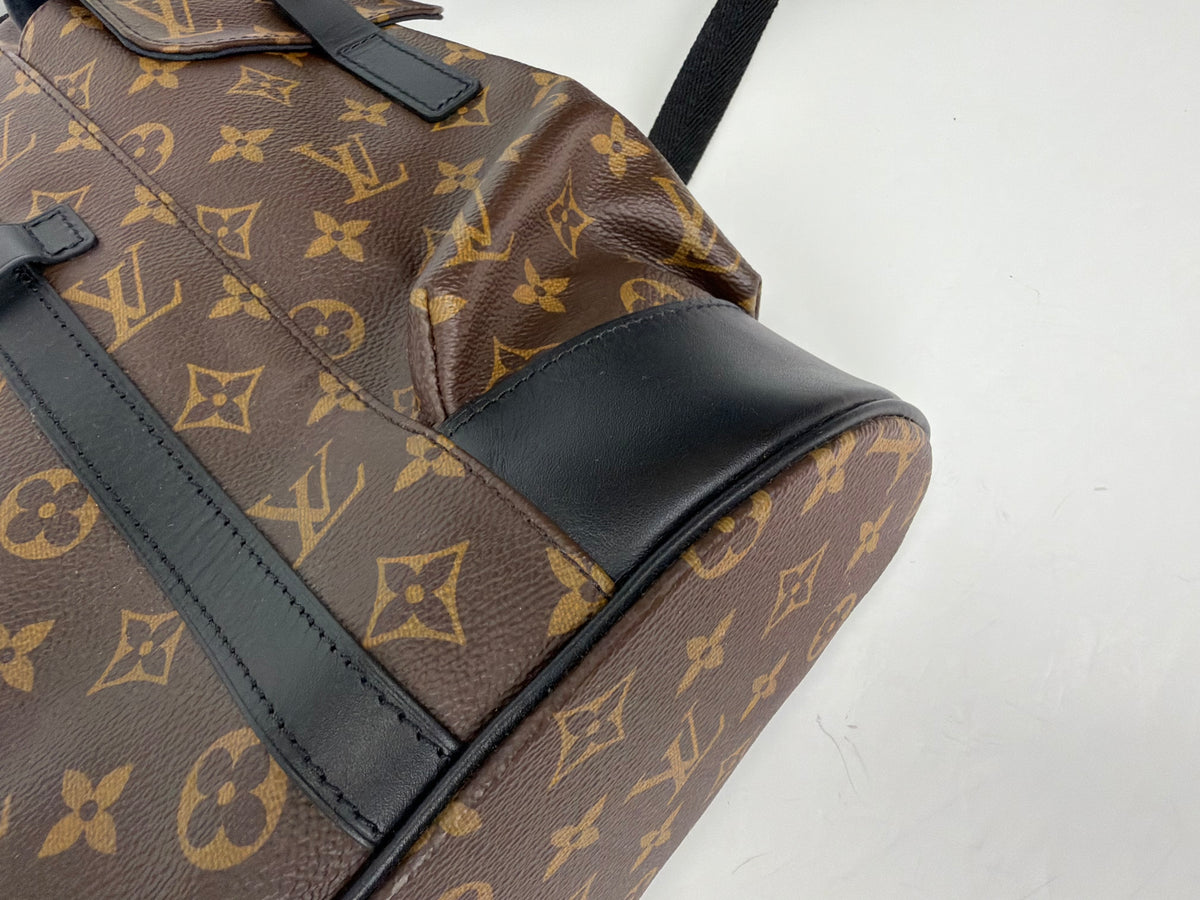 Louis Vuitton Christopher Backpack in Monogram Macassar Coated Canvas YC1