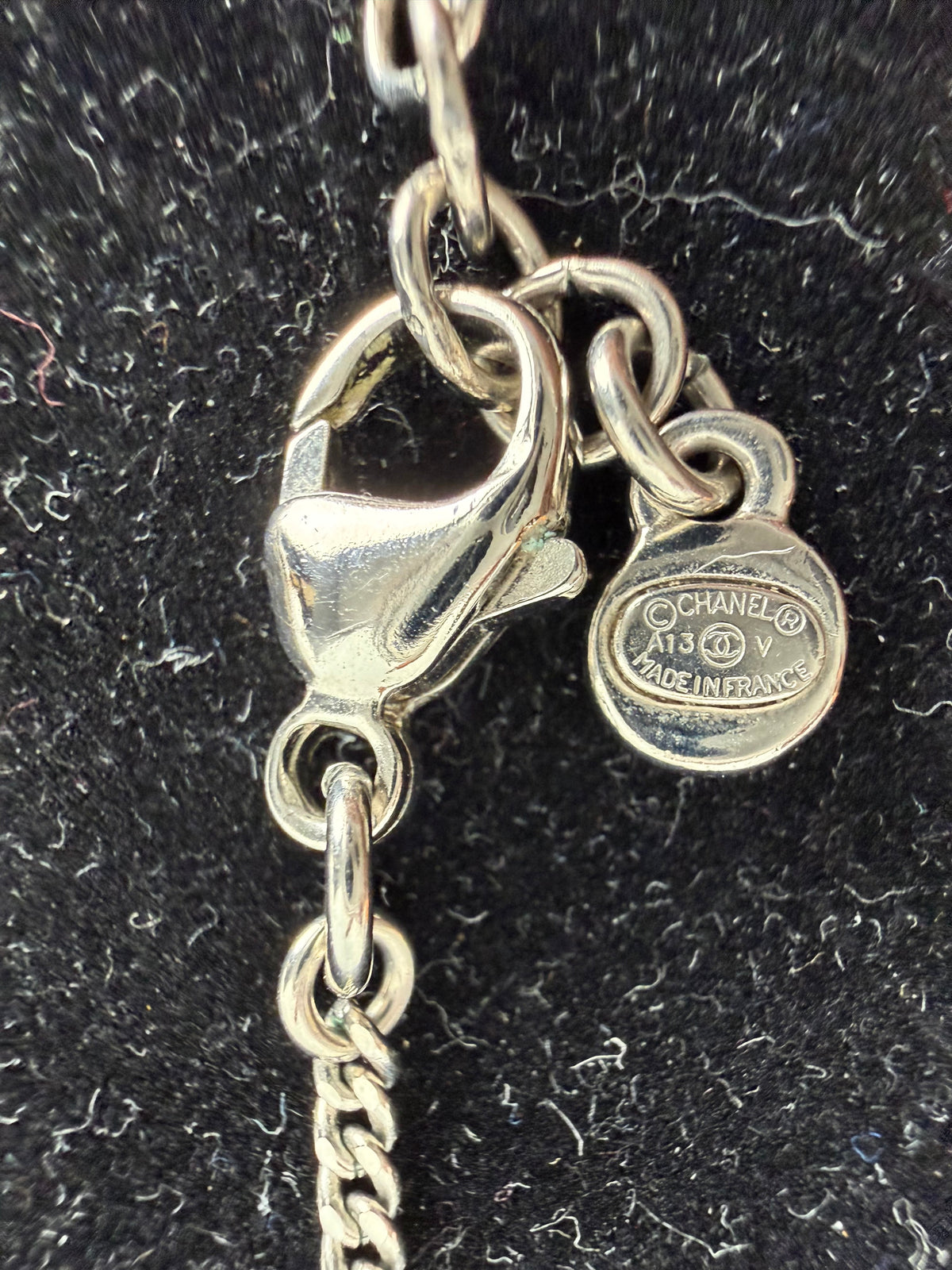 Chanel Strass CC Pendant Necklace witn Sparkling Crystals CC K1