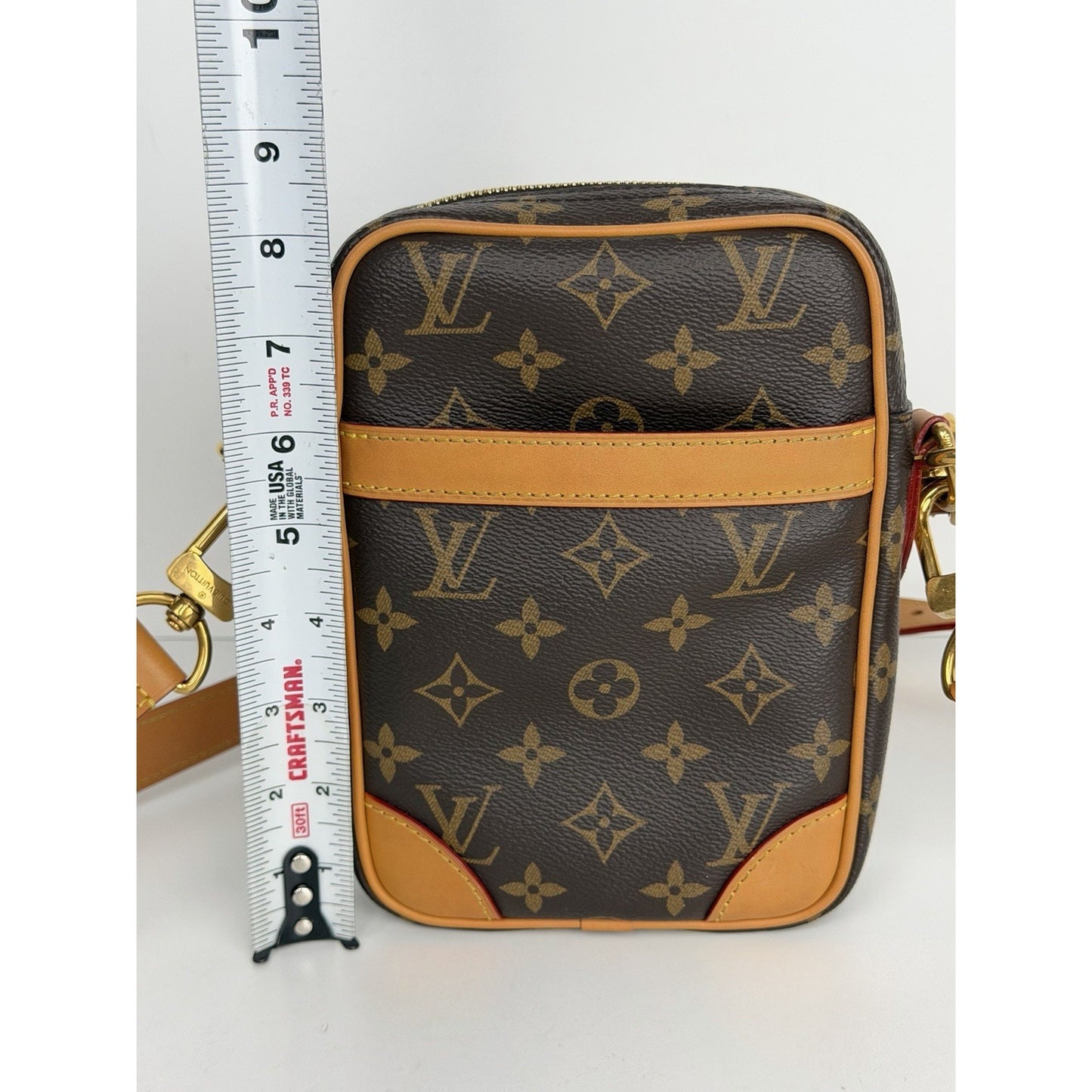 Louis Vuitton Danube PM Shoulder Bag in Monogram Canvas Microchipped C9