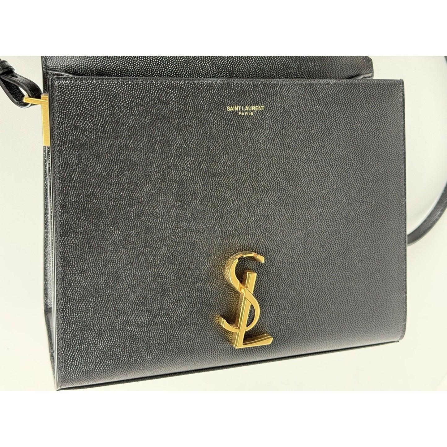 Saint Laurent Cassandra Mini Top Handle Women's Bag in Grain Embossed Leather