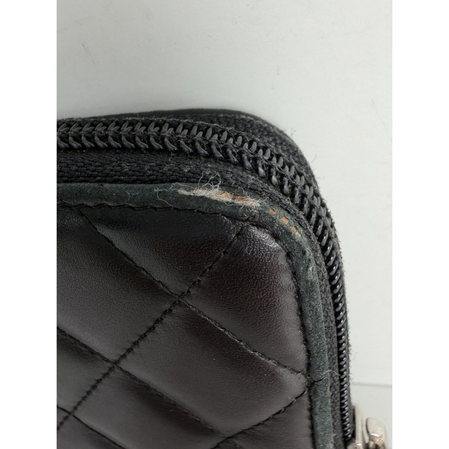 Chanel Cambon Wallet Ligne Quilted Calfskin Leather & Large CC 2009-2010 S15