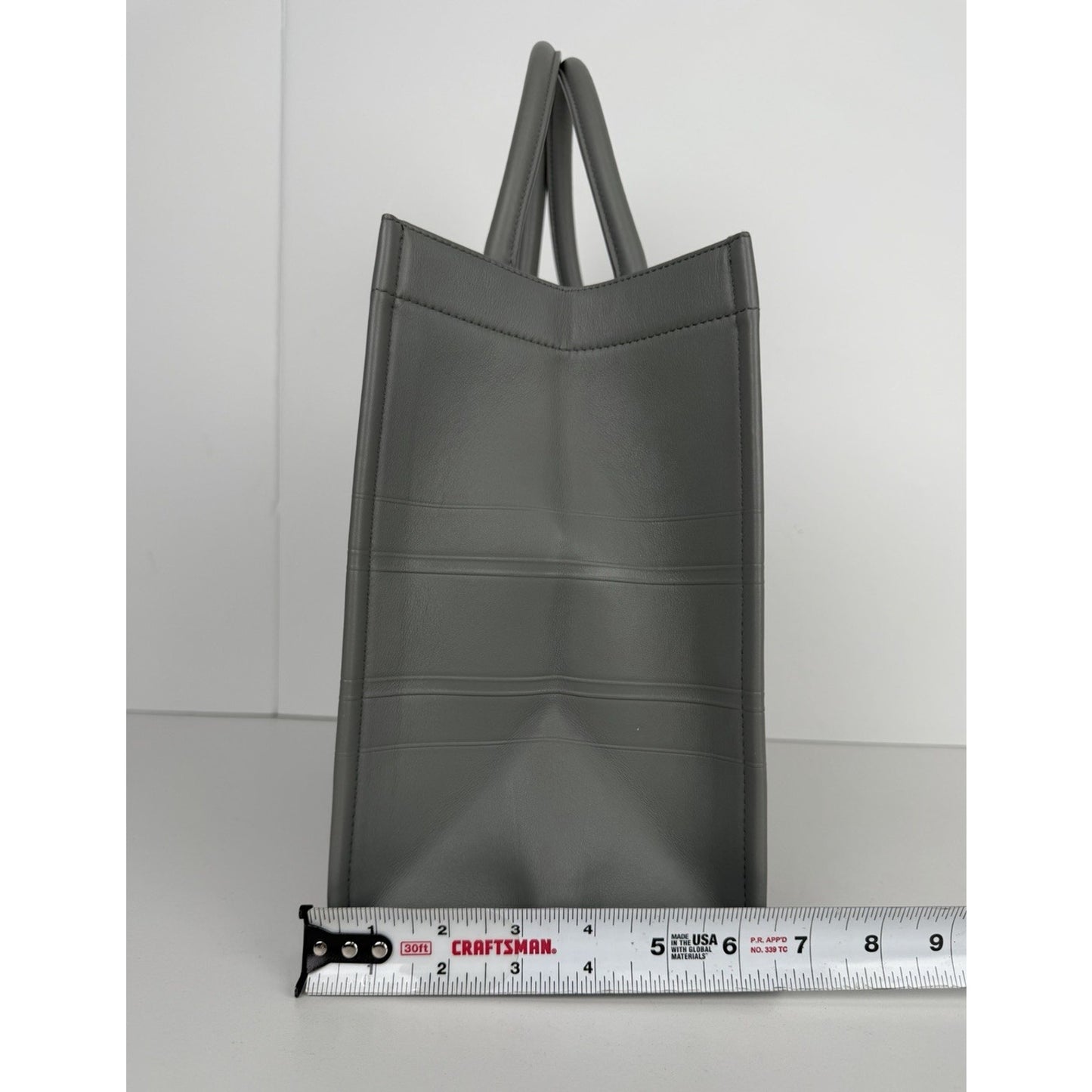 Christian Dior Book Tote Bag Medium in Gray Calfskin Leather 2020 S
