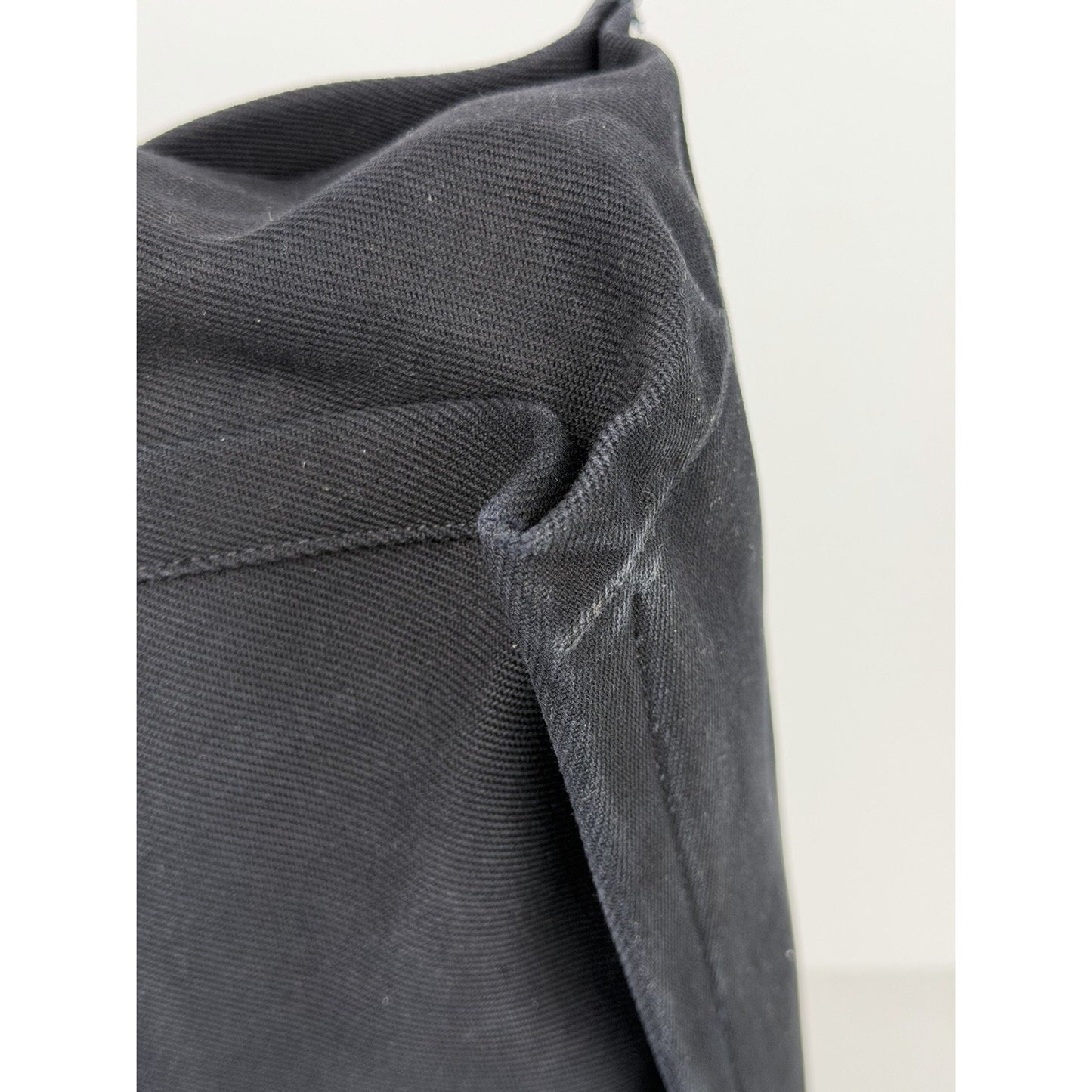 Saint Laurent Rive Gauche Tote Bag Small in Black Canvas and Calfskin S11