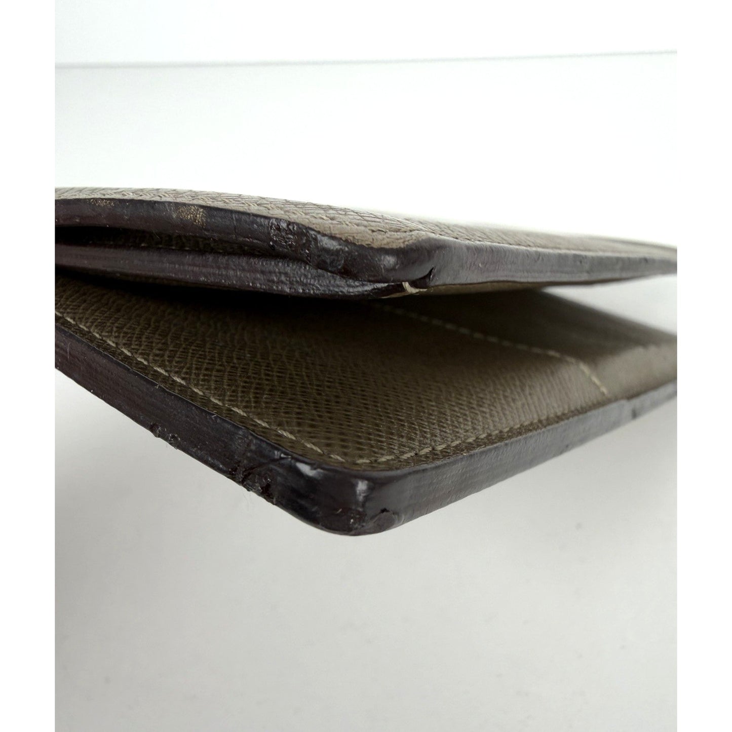 Louis Vuitton Taiga Brazza Long Wallet in Neutral Beige Leather 2013