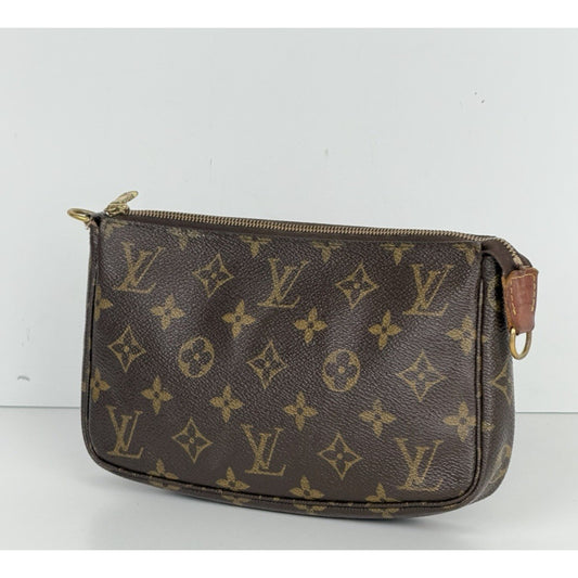 Louis Vuitton Pochette Accessoires Pouch Brown Monogram Coated Canvas 2001 S07