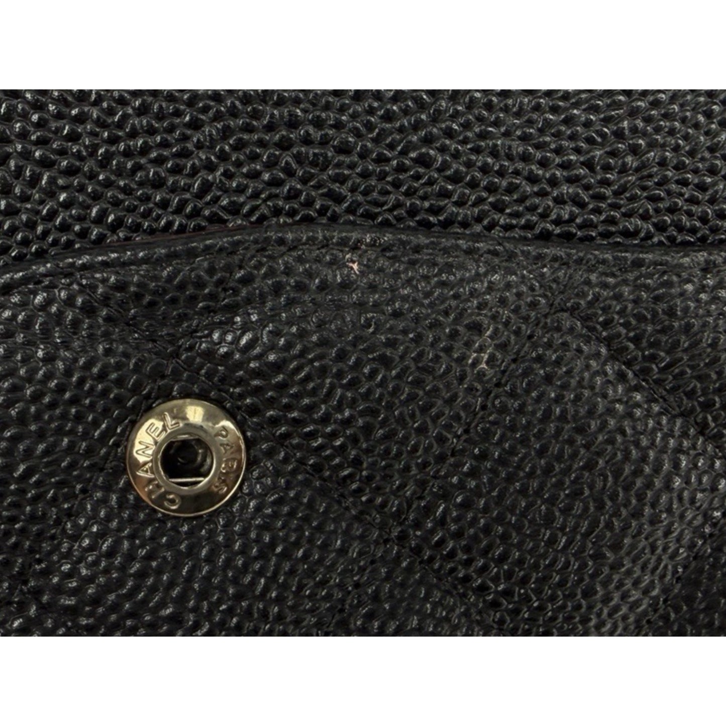 Chanel Classic Double Flap Jumbo Bag in Black Caviar Leather 2014 D-7
