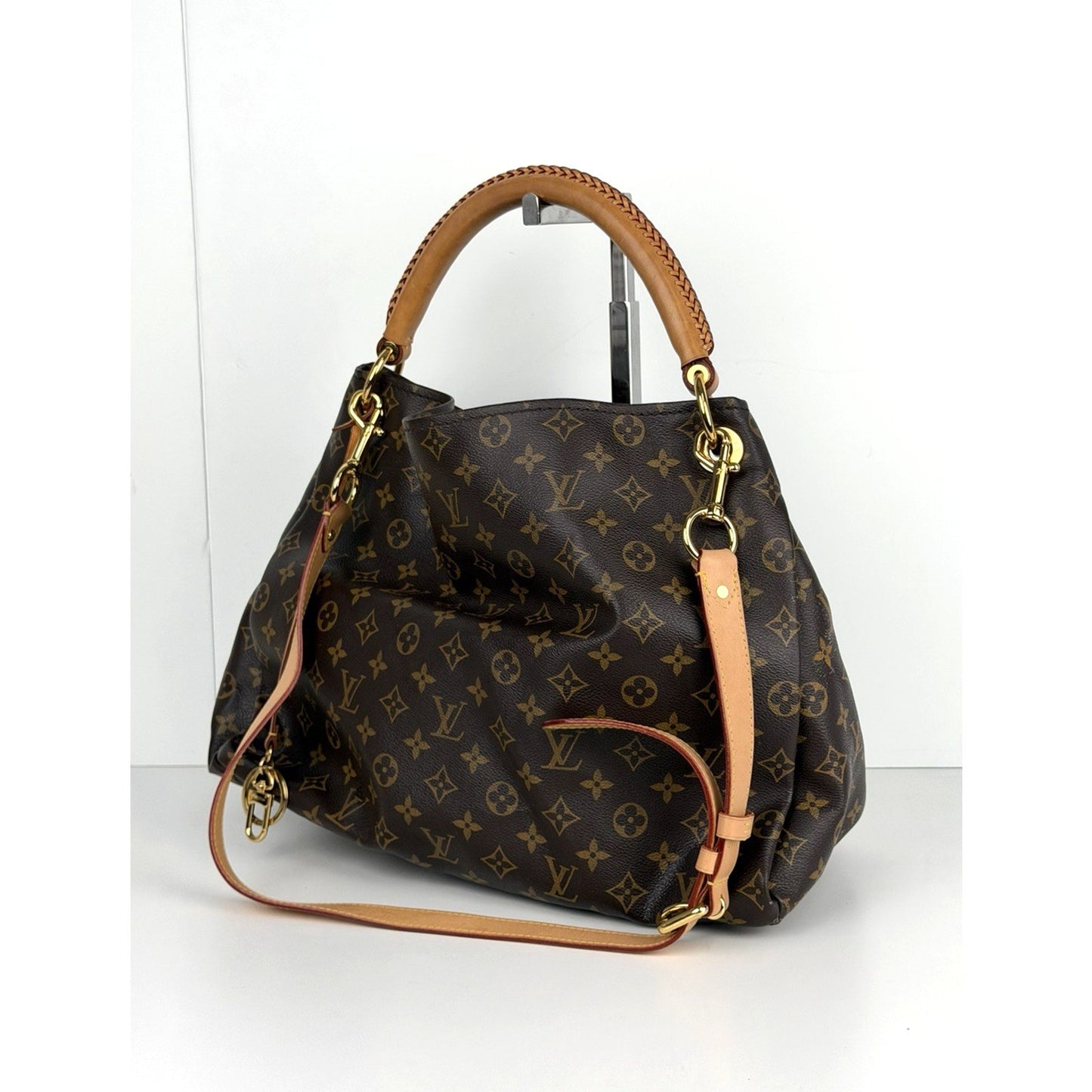 Louis Vuitton Artsy MM Hobo Bag in Brown LV Monogram Coated Canvas 2016 S