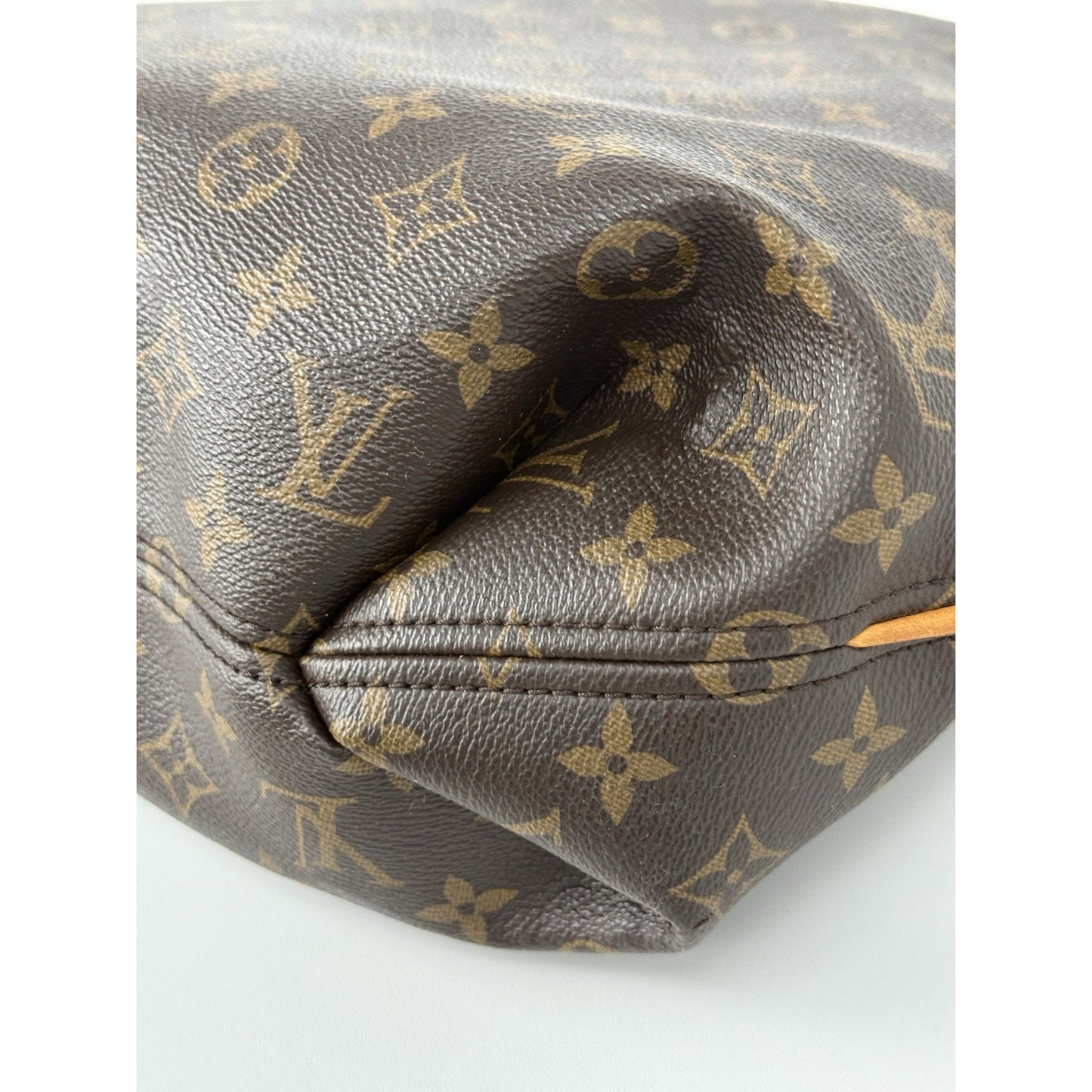 Louis Vuitton Sully Brown Monogram Canvas Hobo Bag