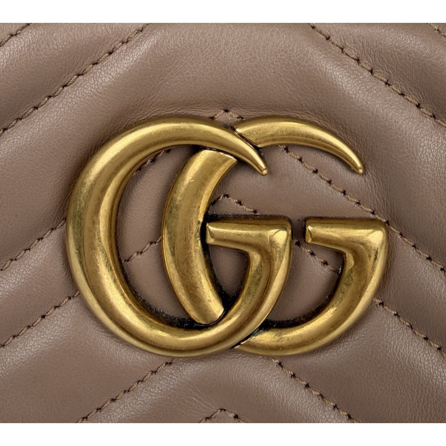 Gucci GG Marmont Camera Bag Small in Porcelain Rose Matelasse Leather S