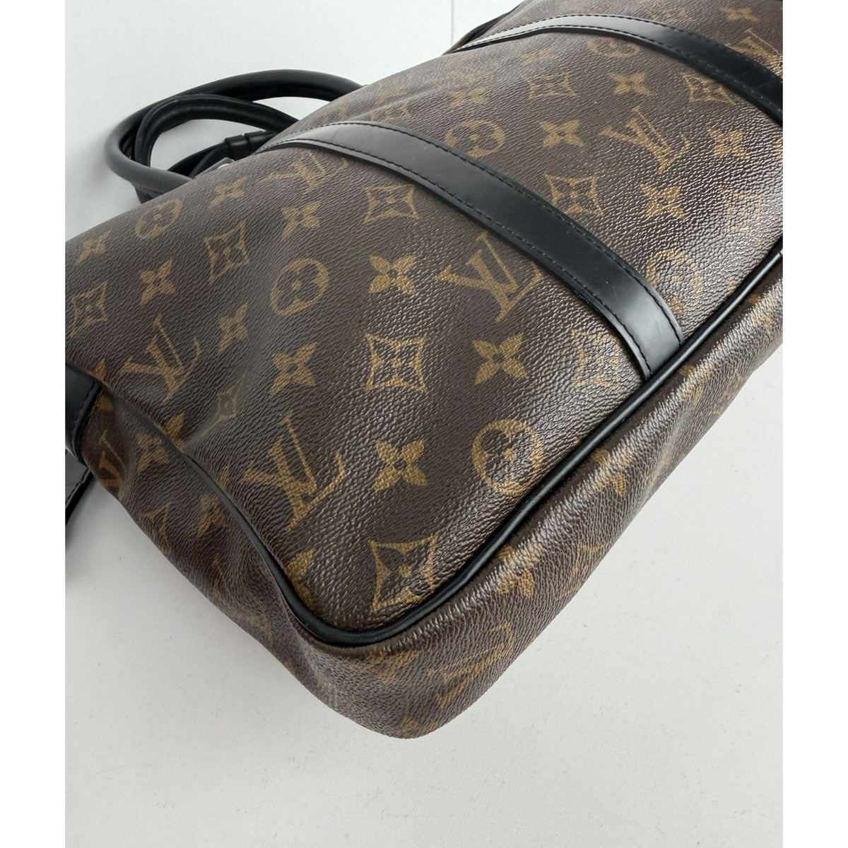 Louis Vuitton Porte-Documents Voyage Briefcase Bag PM in Brown Canvas 2017 S-19