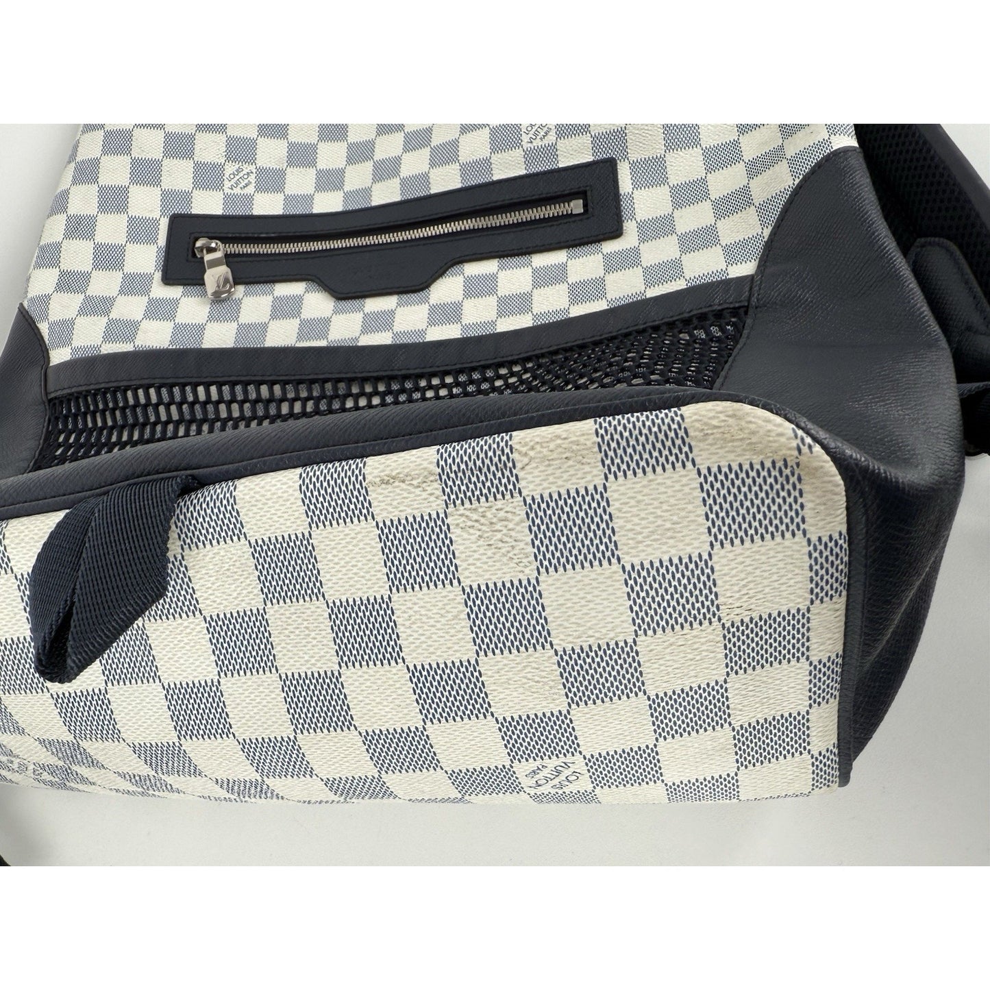 Louis Vuitton Damier Taiga Match Point Backpack White & Navy