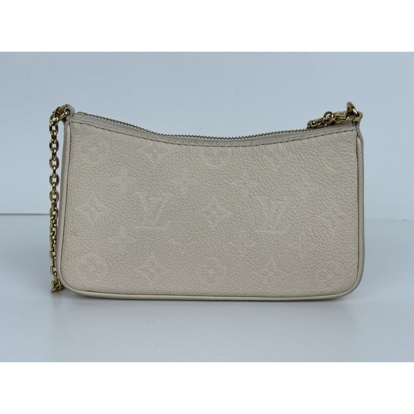 Louis Vuitton Easy Pouch On Strap White Monogram Empreinte Leather