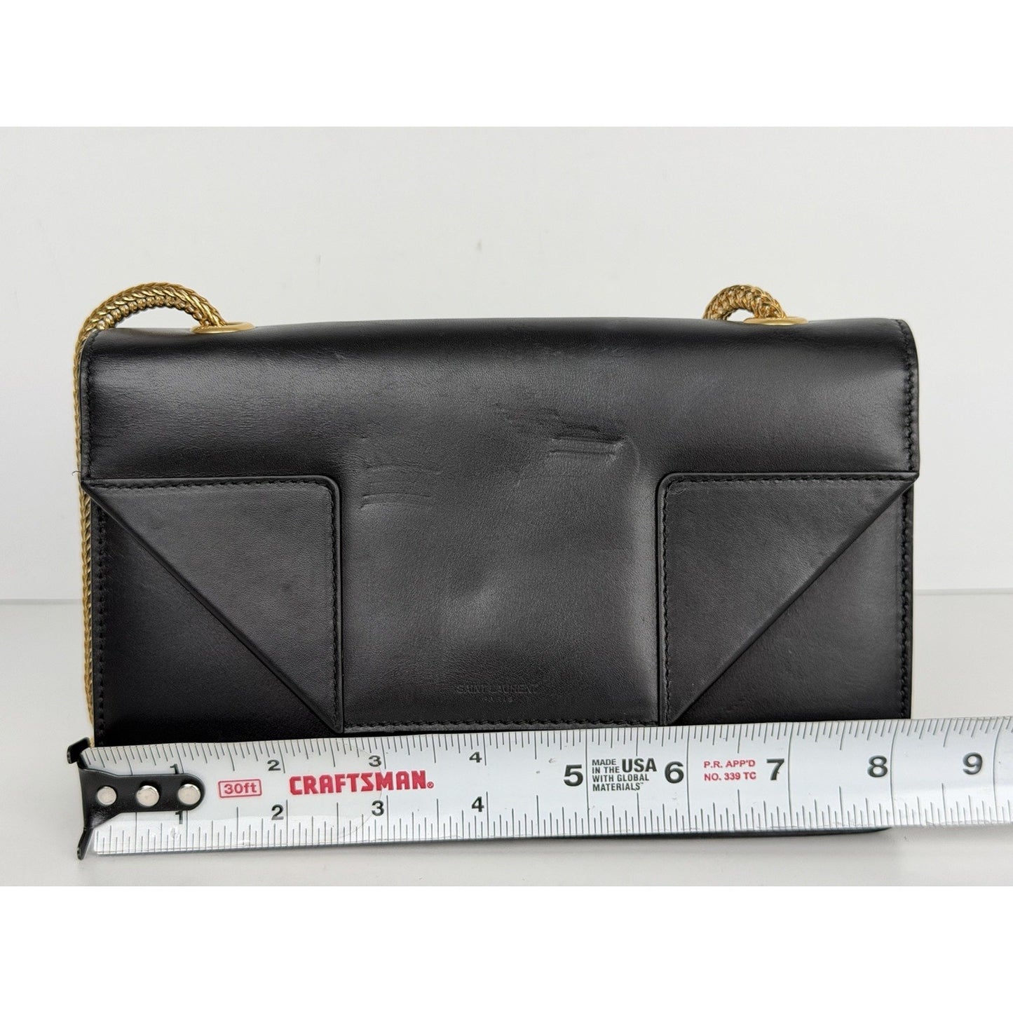 Saint Laurent Betty Shoulder Bag Small in Black Leather with a Chain Strap S13