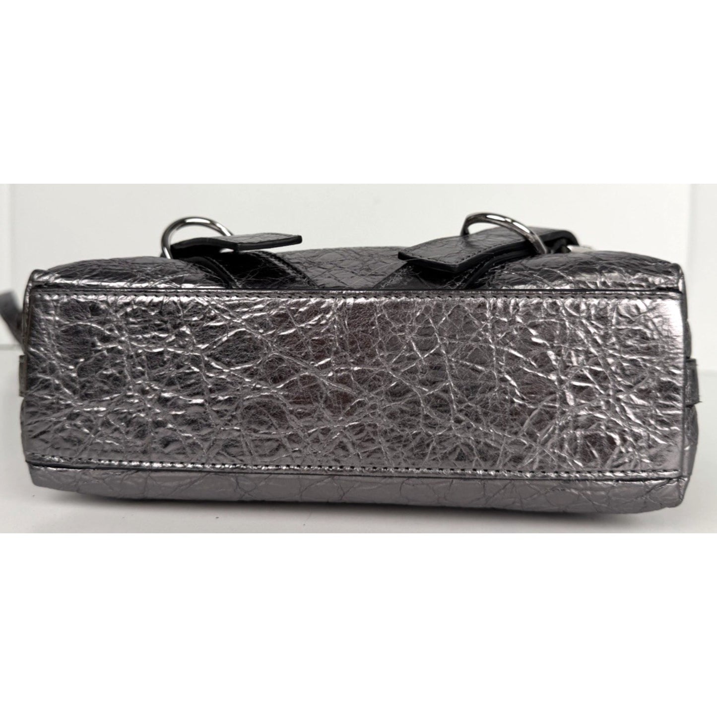Givenchy Voyou Small Bag is Crafted From Metallic Crinkled Leather S