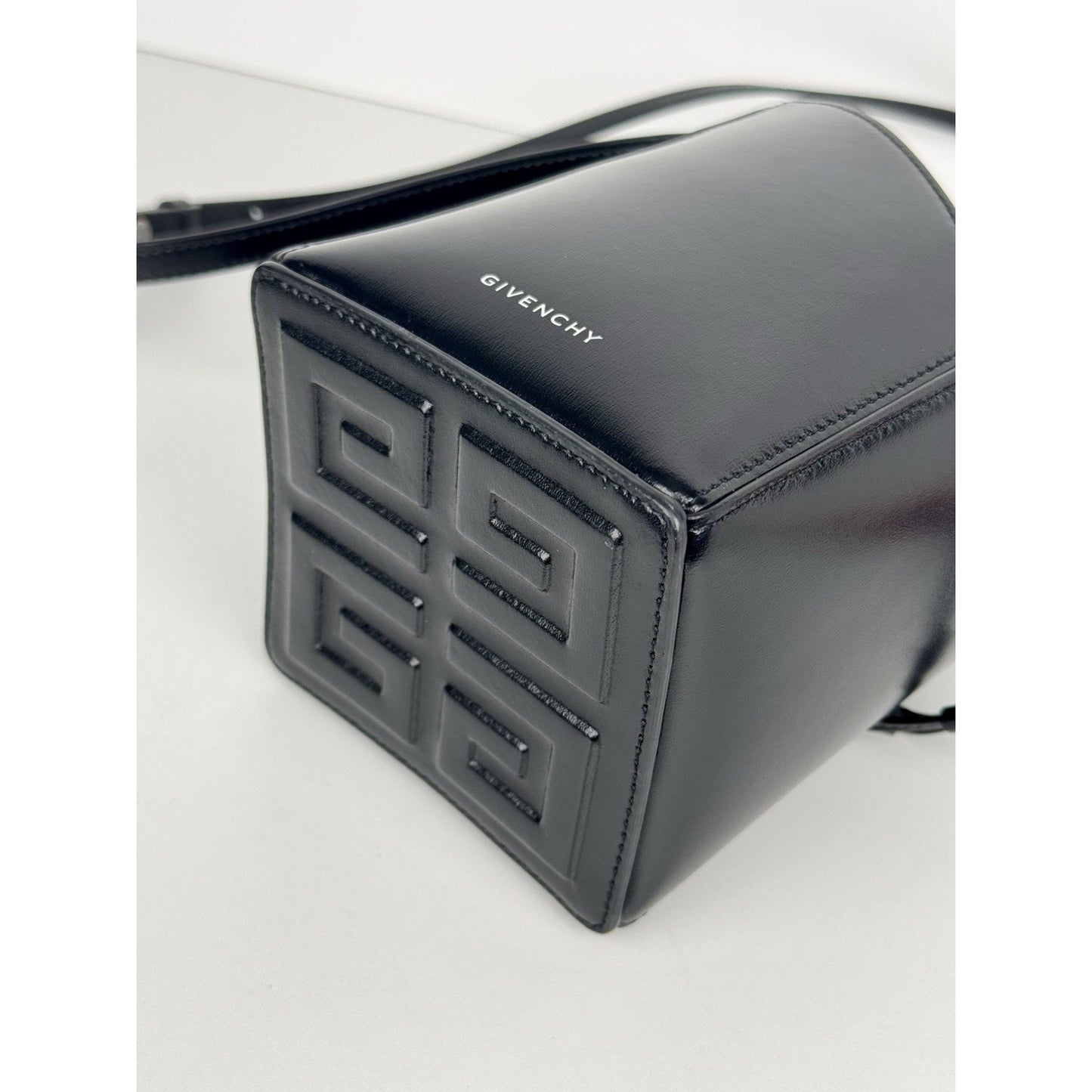 Givenchy Antigona Stretch Mini Top Handle Bag Black Box Leather