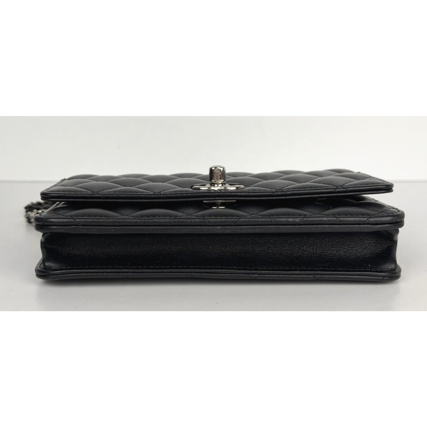 Chanel Classic Wallet on Chain Black Quilted Lambskin Leather NFC R1