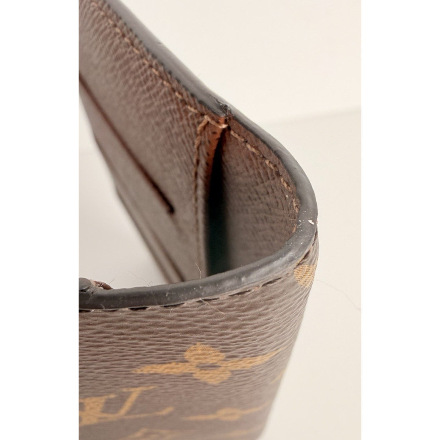 Louis Vuitton Pocket Agenda Cover Credit Card Slots Brown Canvas NFC