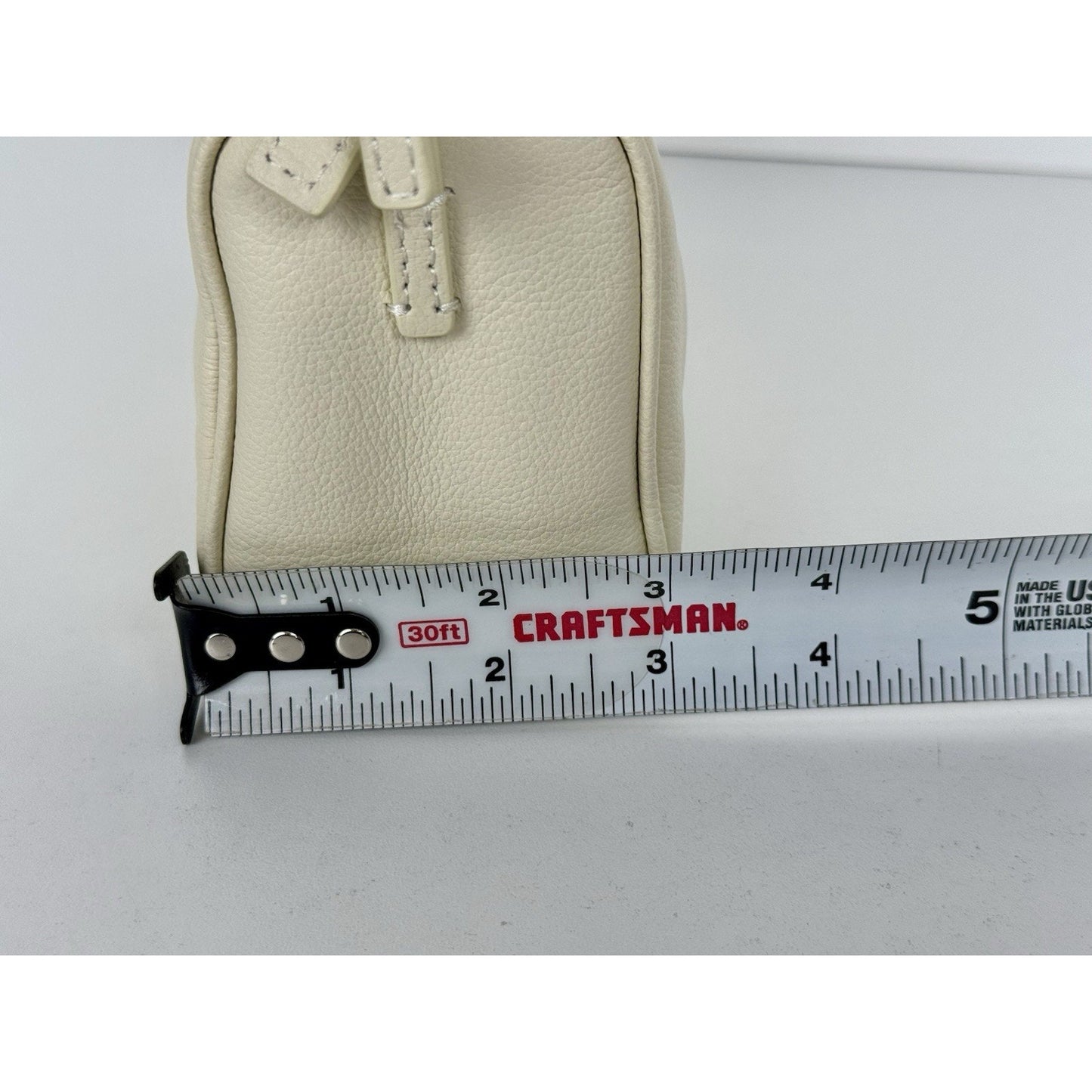 The Row 90s Bag White Leather Silver Hardware