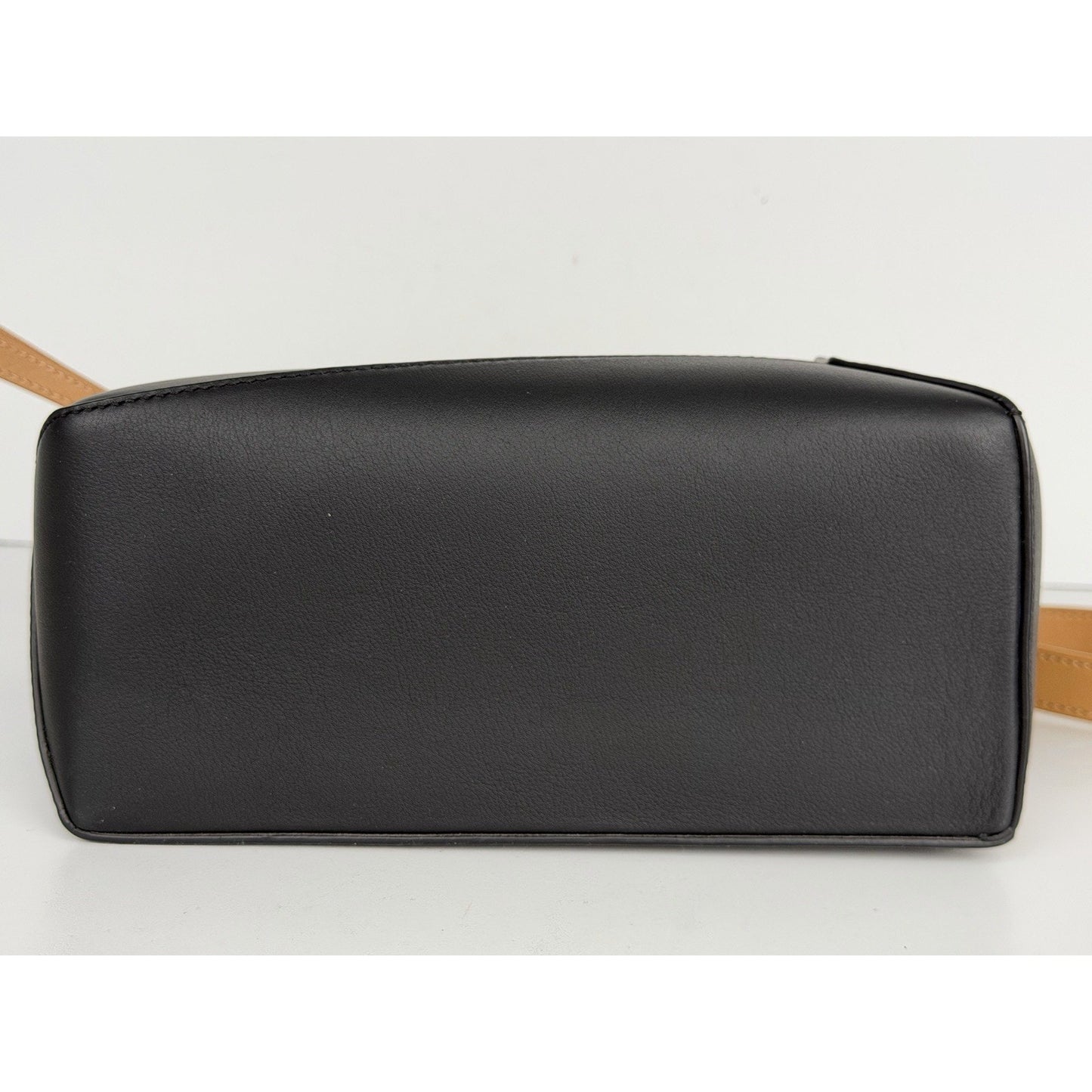 LOEWE Puzzle Edge Small Bag in Brown and Black Calfskin Leather B1