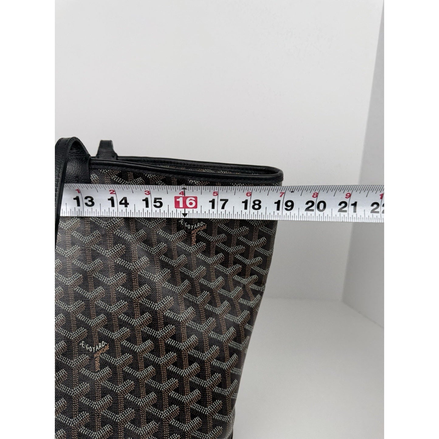 GOYARD Saint Louis PM Coated Canvas Tote Bag Black