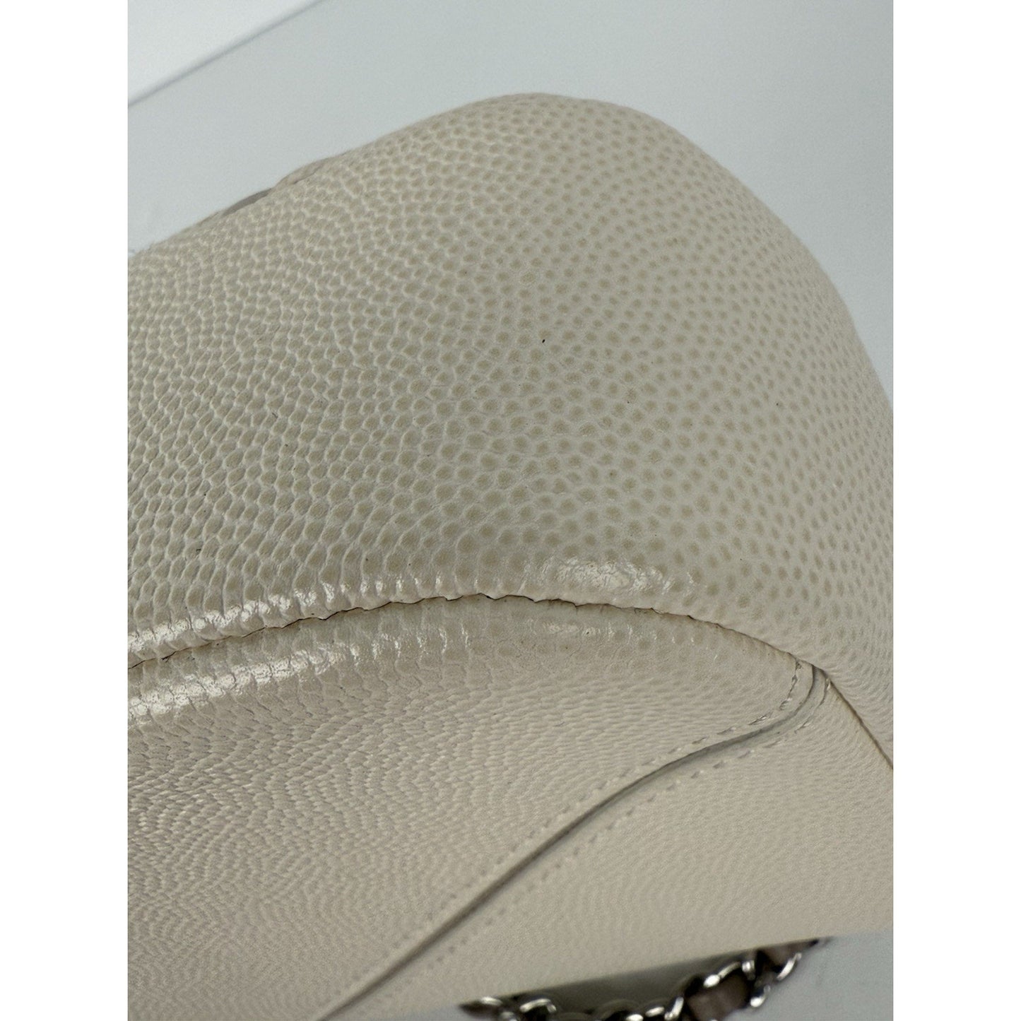 Chanel Macro Flap Chevron Caviar Small Women's Shoulder Bag
