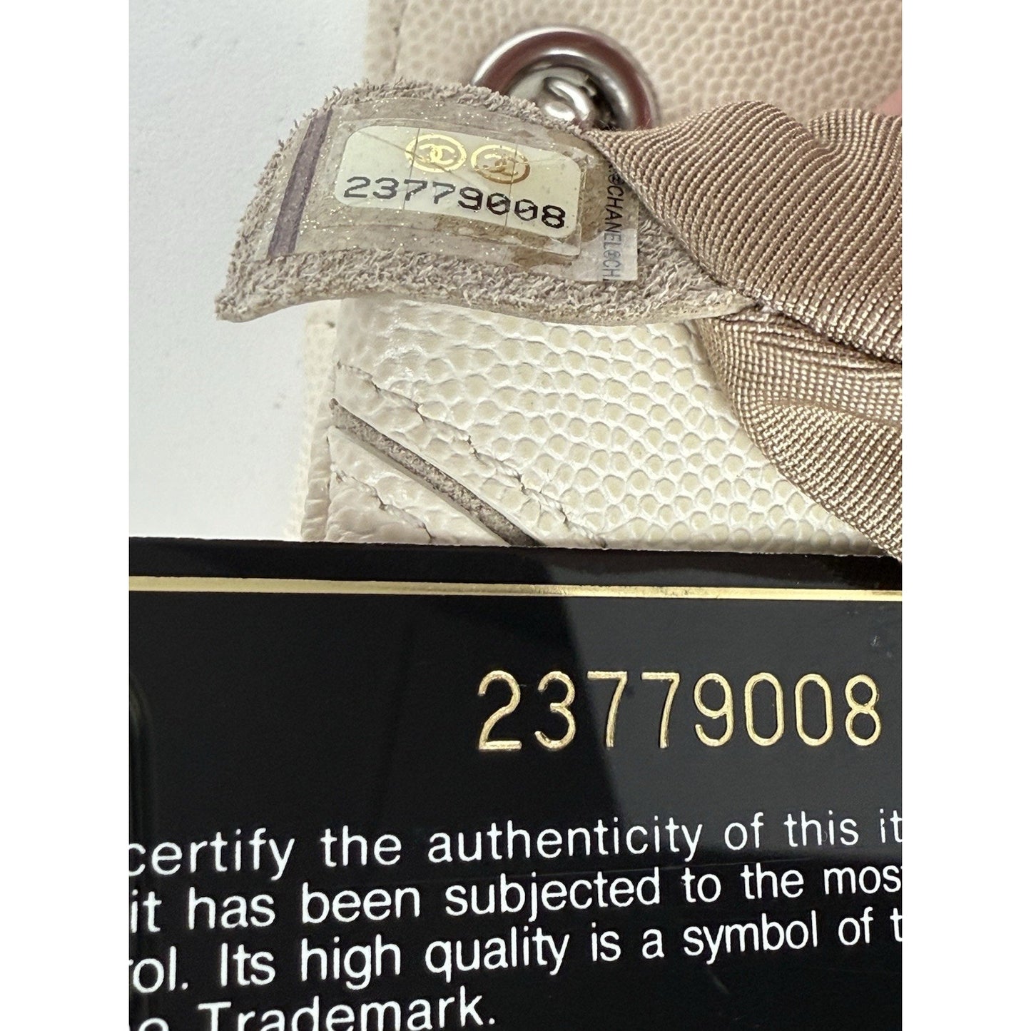 Chanel Macro Flap Chevron Caviar Small Women's Shoulder Bag