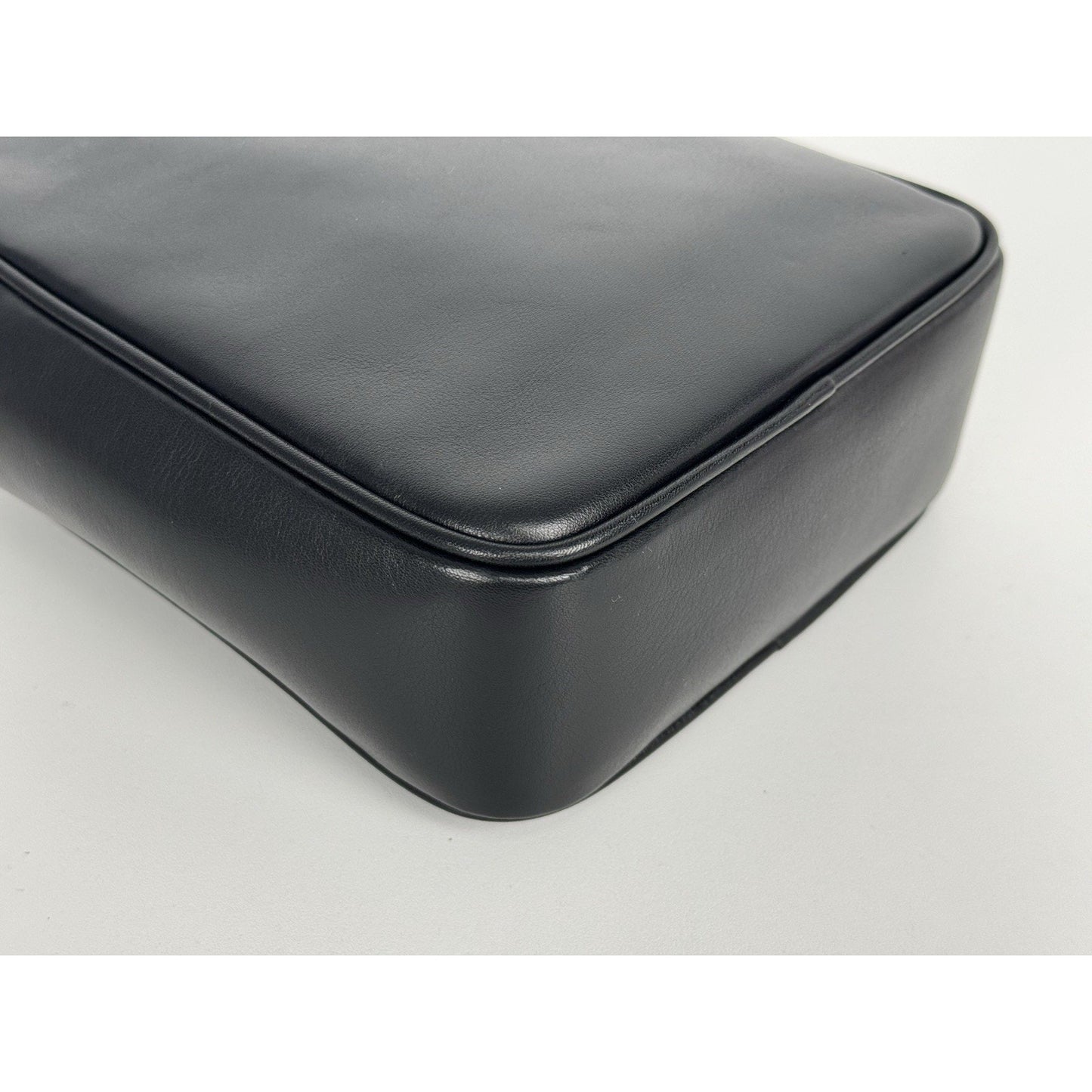 Versace La Medusa Black Leather Crossbody Bag with Gold Hardware D-1